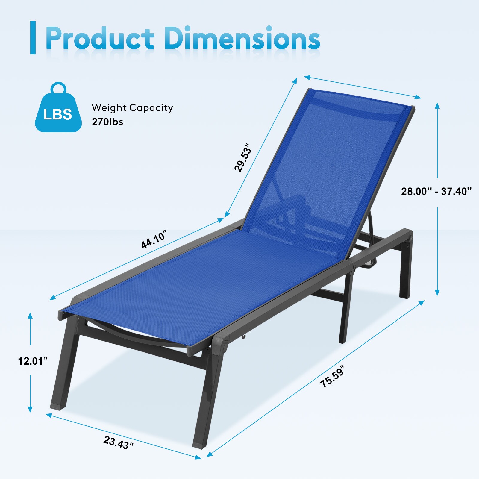 VOUA 2SZDY-TE Patio-Chairs - View #7