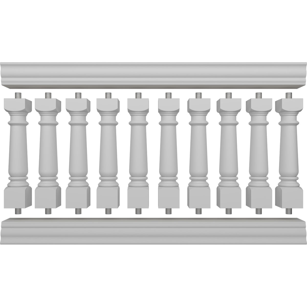 Ekena Millwork BALK40X072WED railings - View #5