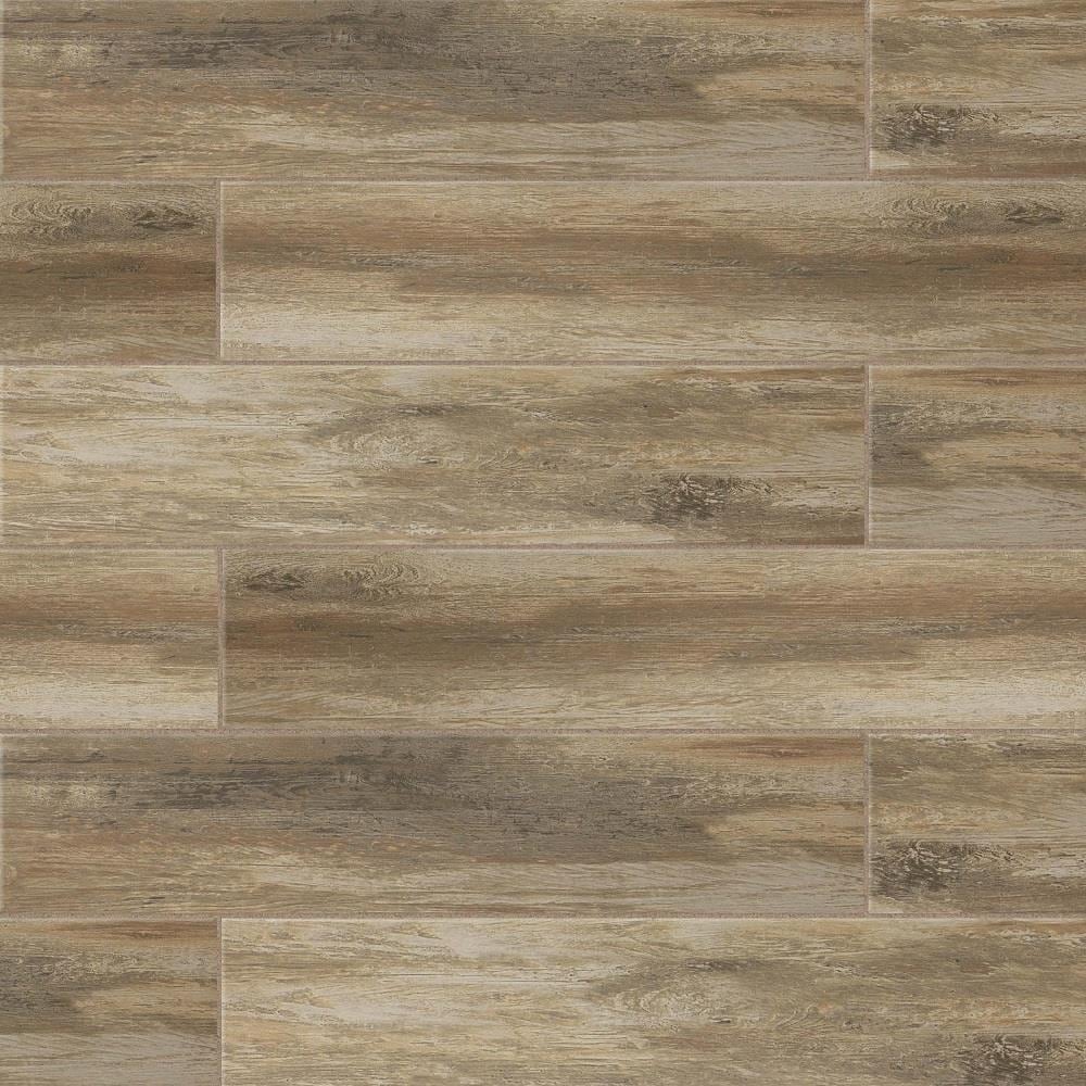 Bedrosians TCRWD26C Distressed Ciliegia 8-in x 24-in Matte Porcelain Wood Look Tile (16-sq. ft/ Carton)