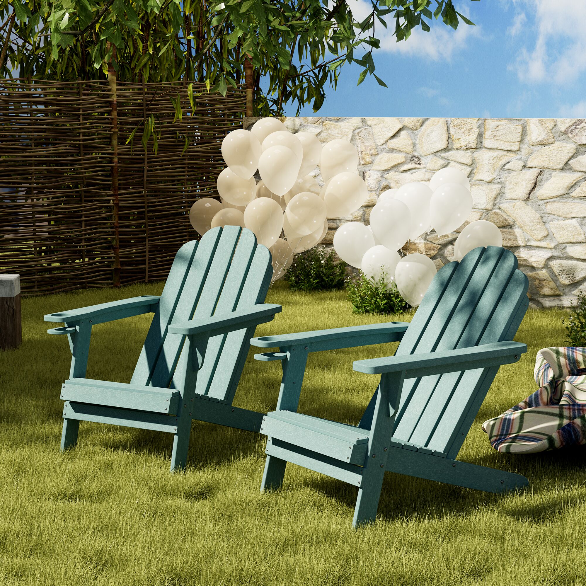 Clihome DP-03CHBL Patio-Chairs - View #3