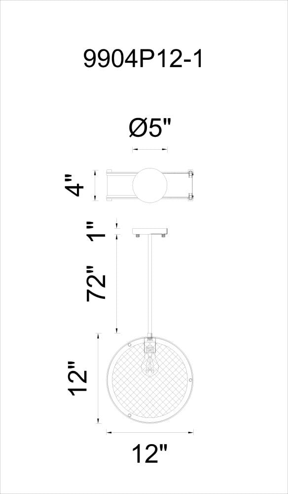 CWI Lighting 9904P12-1-101 Pendant-Lights - View #2