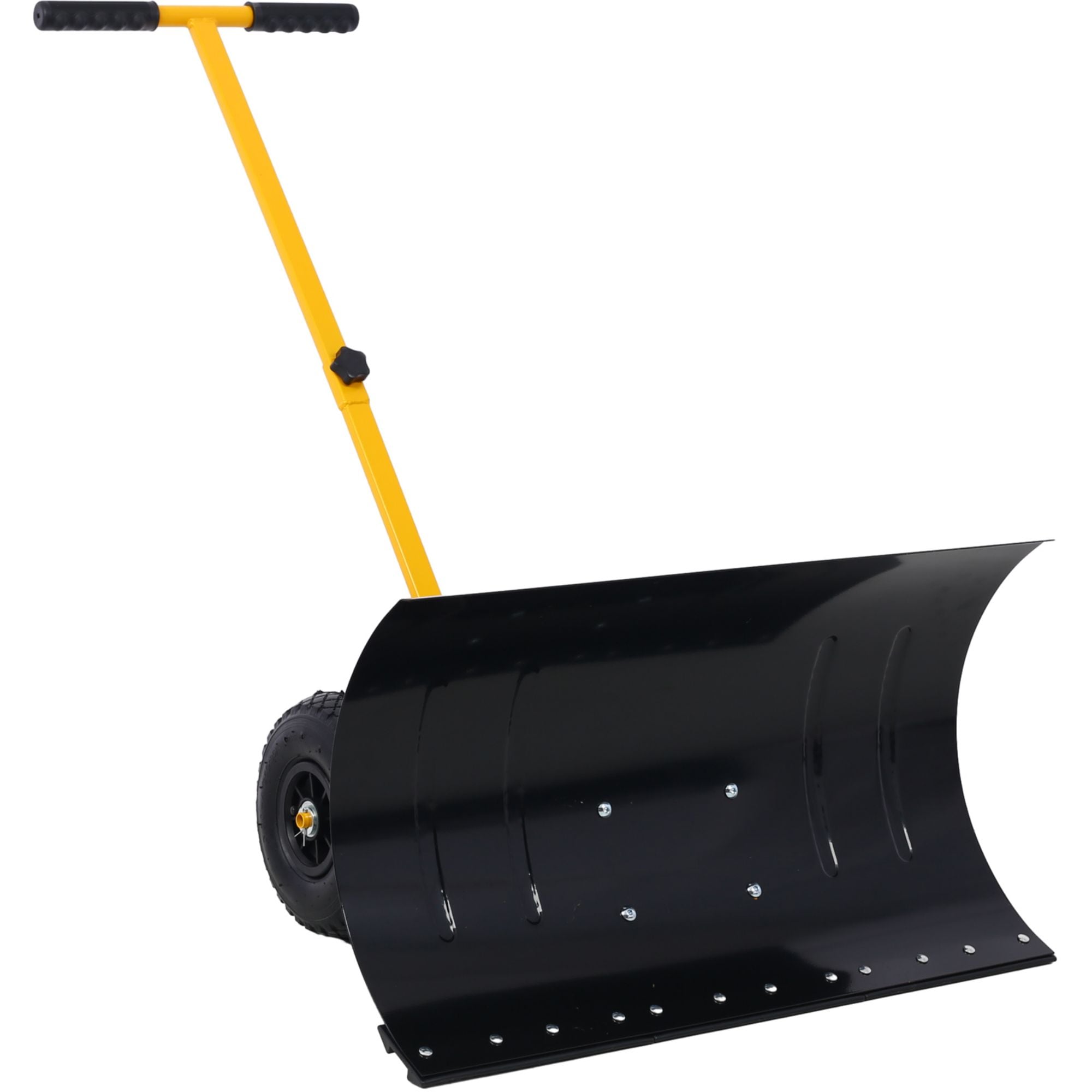 WELLFOR TARN32119 29-Inches Steel Snow Shovel with 47-Inches Rubber Handle