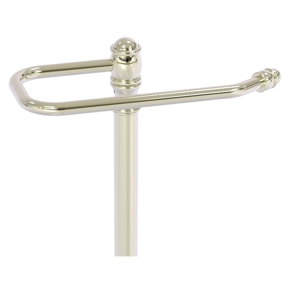Allied Brass Carolina Collection Upright Toilet Paper Holder in Unlacquered  Brass