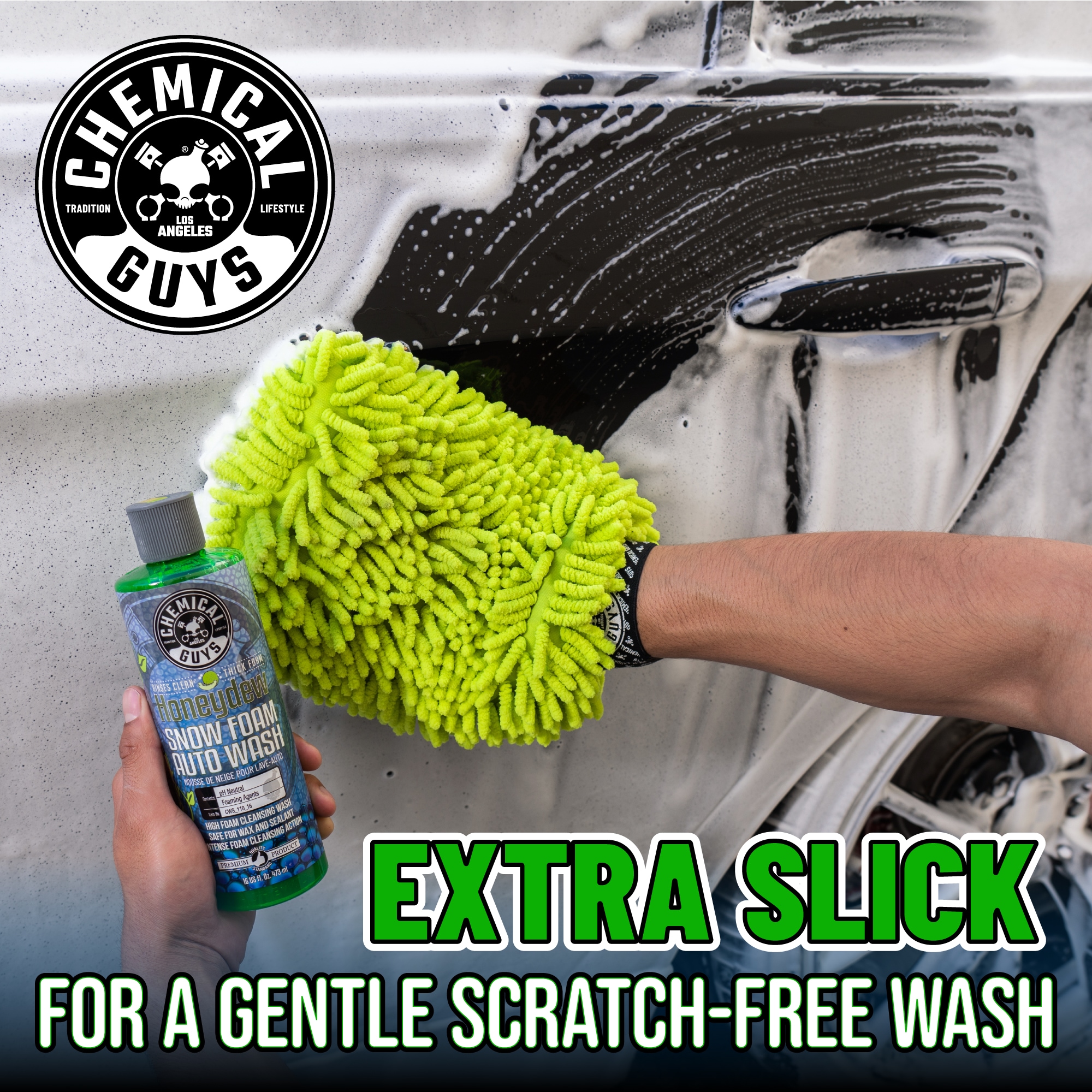 Chemical Guys 16-fl oz Car Exterior Wash - Foaming Liquid for Streak-Free  Cleaning - Safe for All Finishes - Turn Your Car Wash into a Foam Party in  the Car Exterior Cleaners