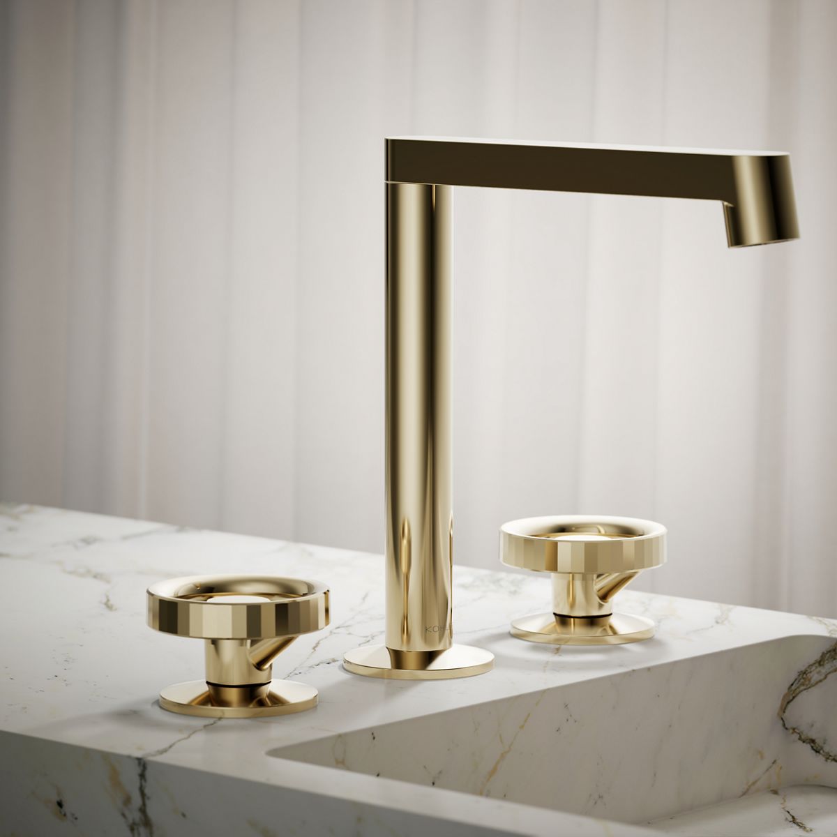 KOHLER 77974-9-AF Components Vibrant French Gold 2 -Handle Bathroom Sink Faucet Handle