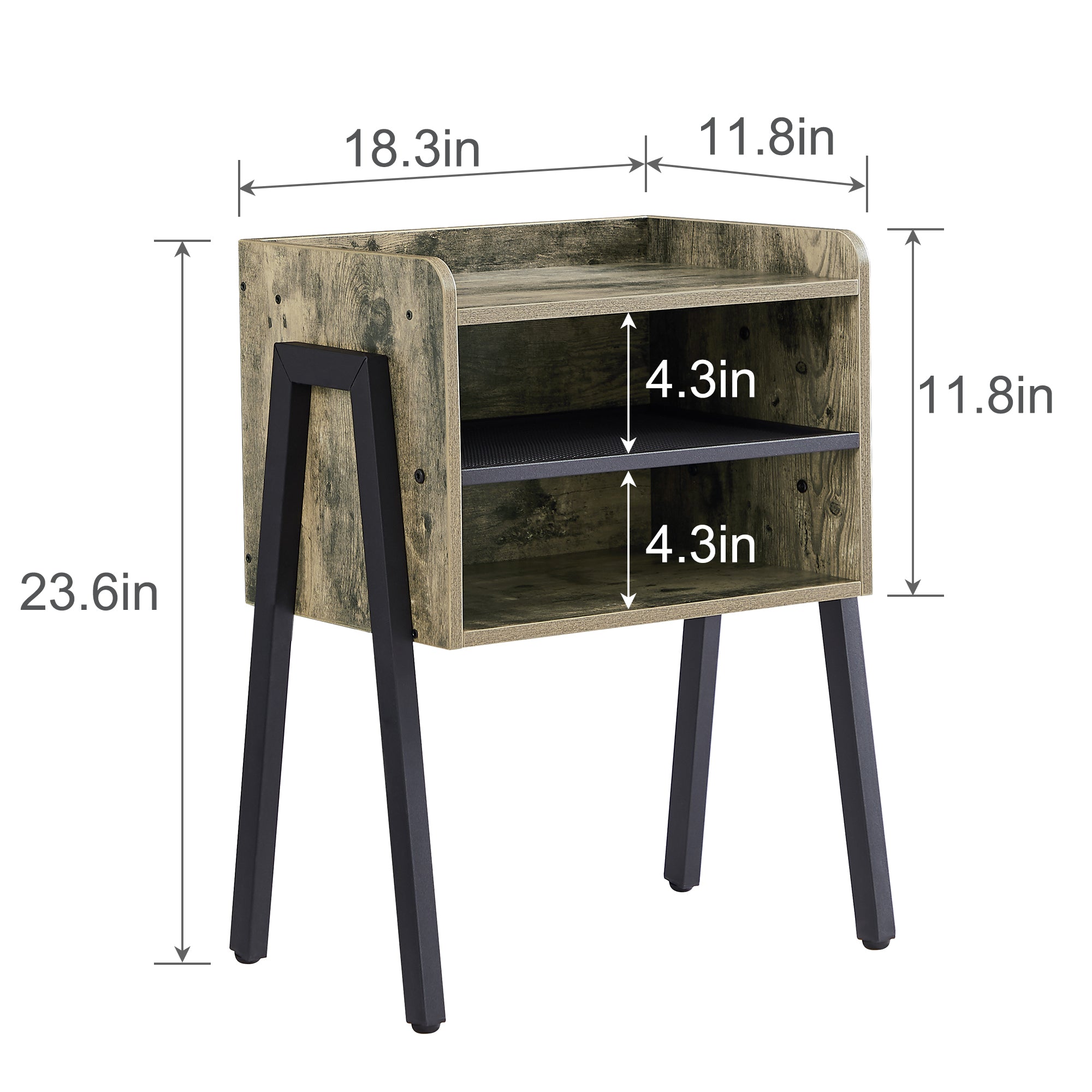 Vecelo LOE-XF-ST13-GRY-A2 nightstands - View #3