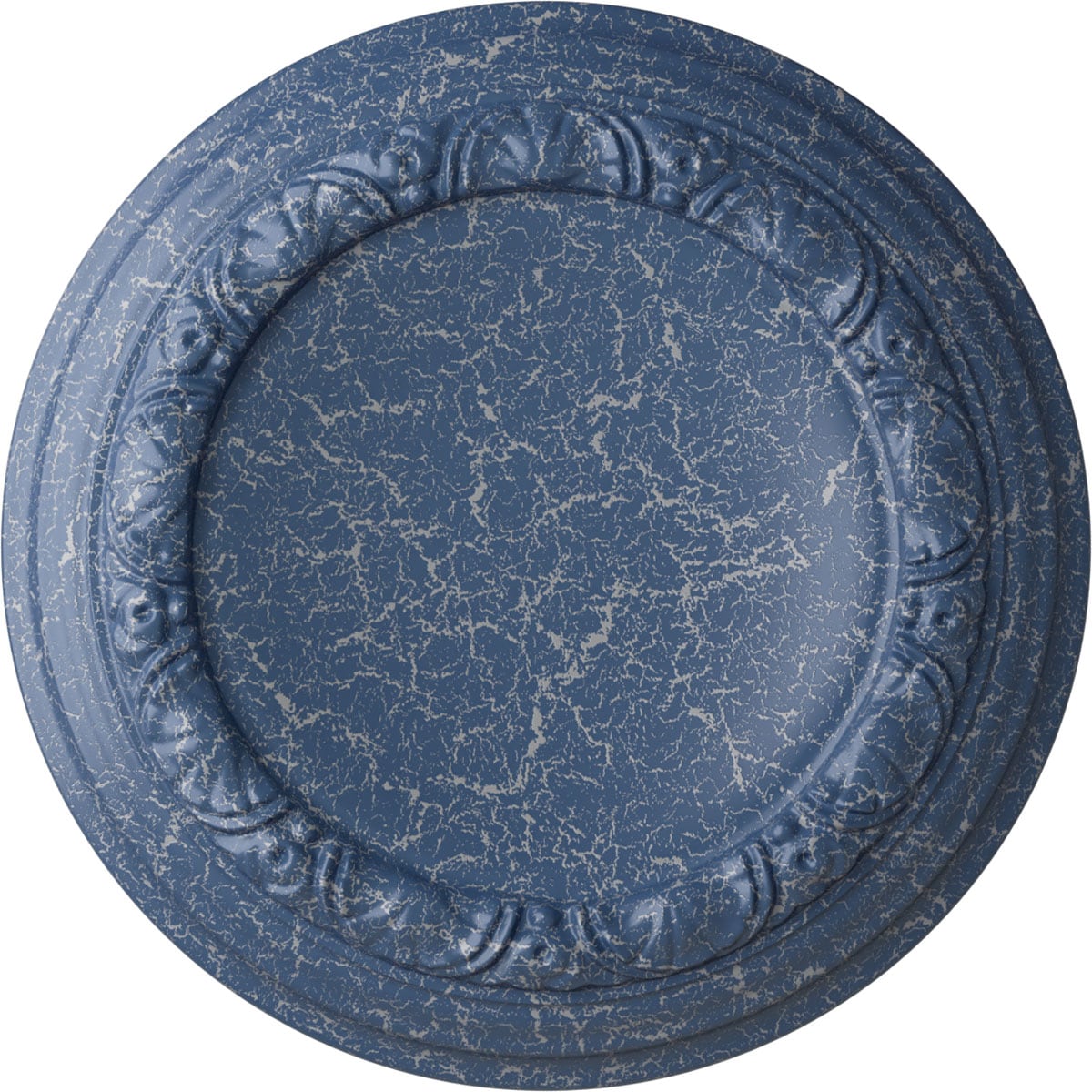 Ekena Millwork CM12CAAMC Carlsbad 12.5-in W x 12.5-in L Painted Americana Crackle Polyurethane Whole Ceiling Medallion