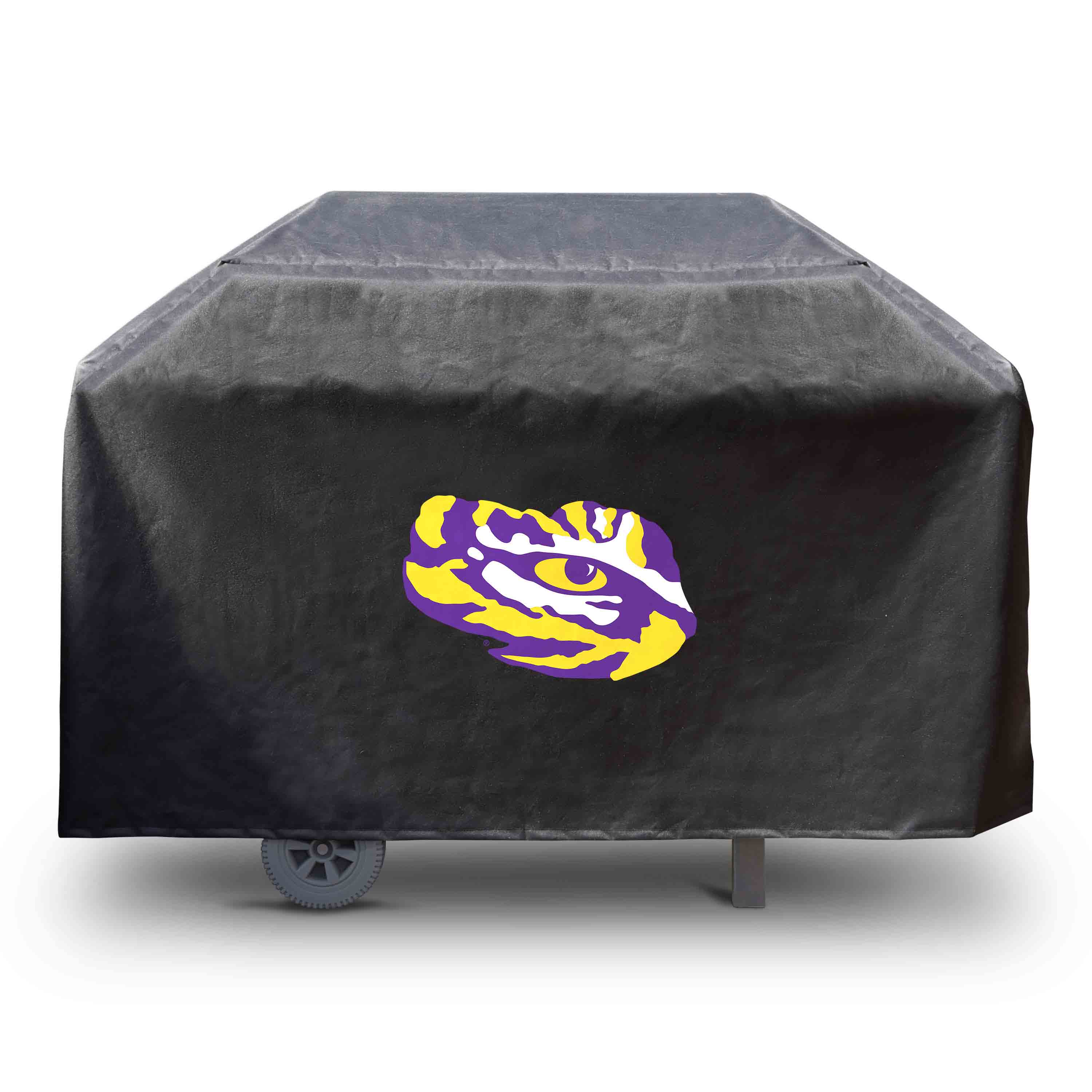 FANMATS 41206 LSU Tigers 4 burner grill cover 68-Inches W x 35-Inches H Black Fits most Cover