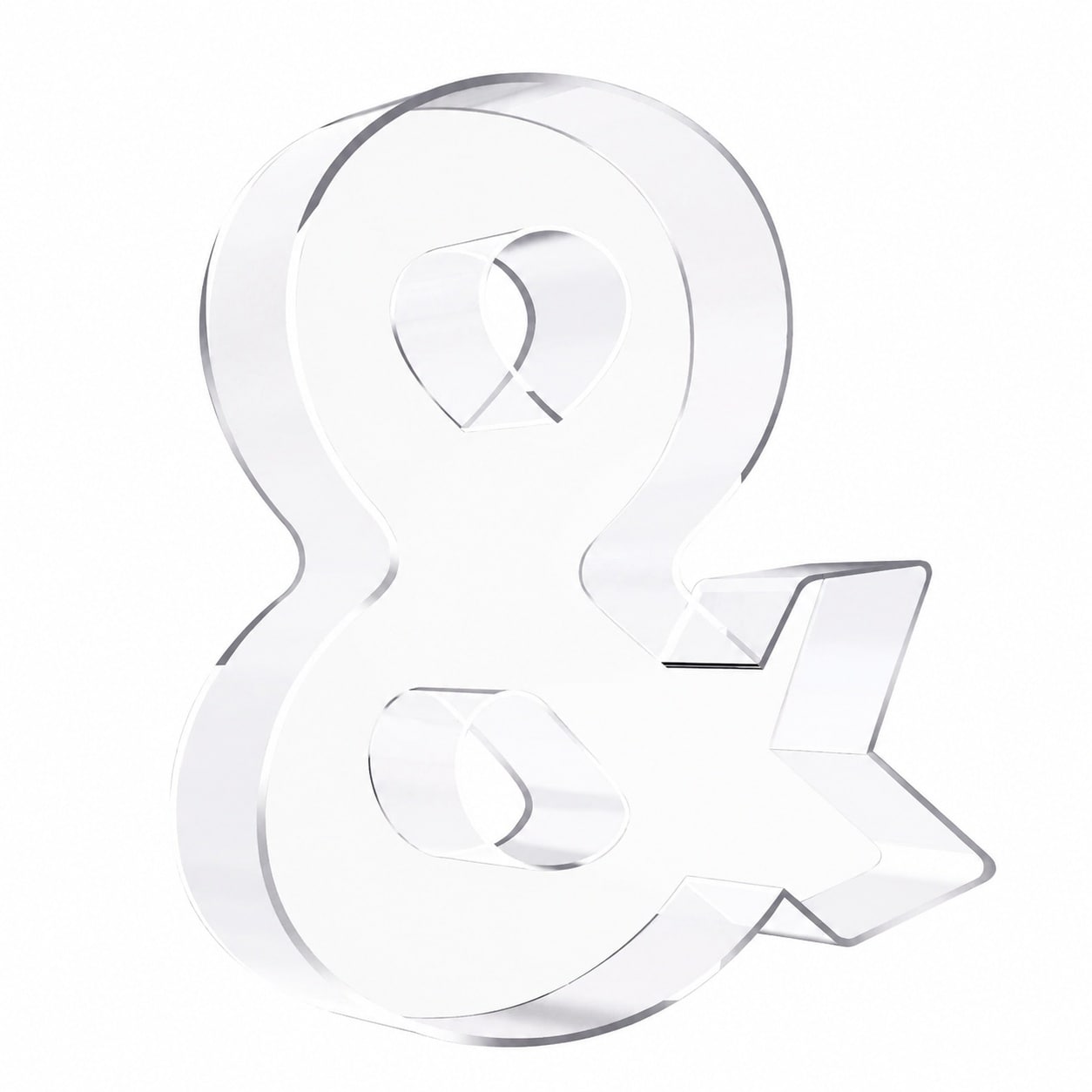 Aoibox  10 55 in W x 2 04 in D Acrylic Letter Charcuterie Board Box Clear Reusable Fillable Serving Tray Set of 36