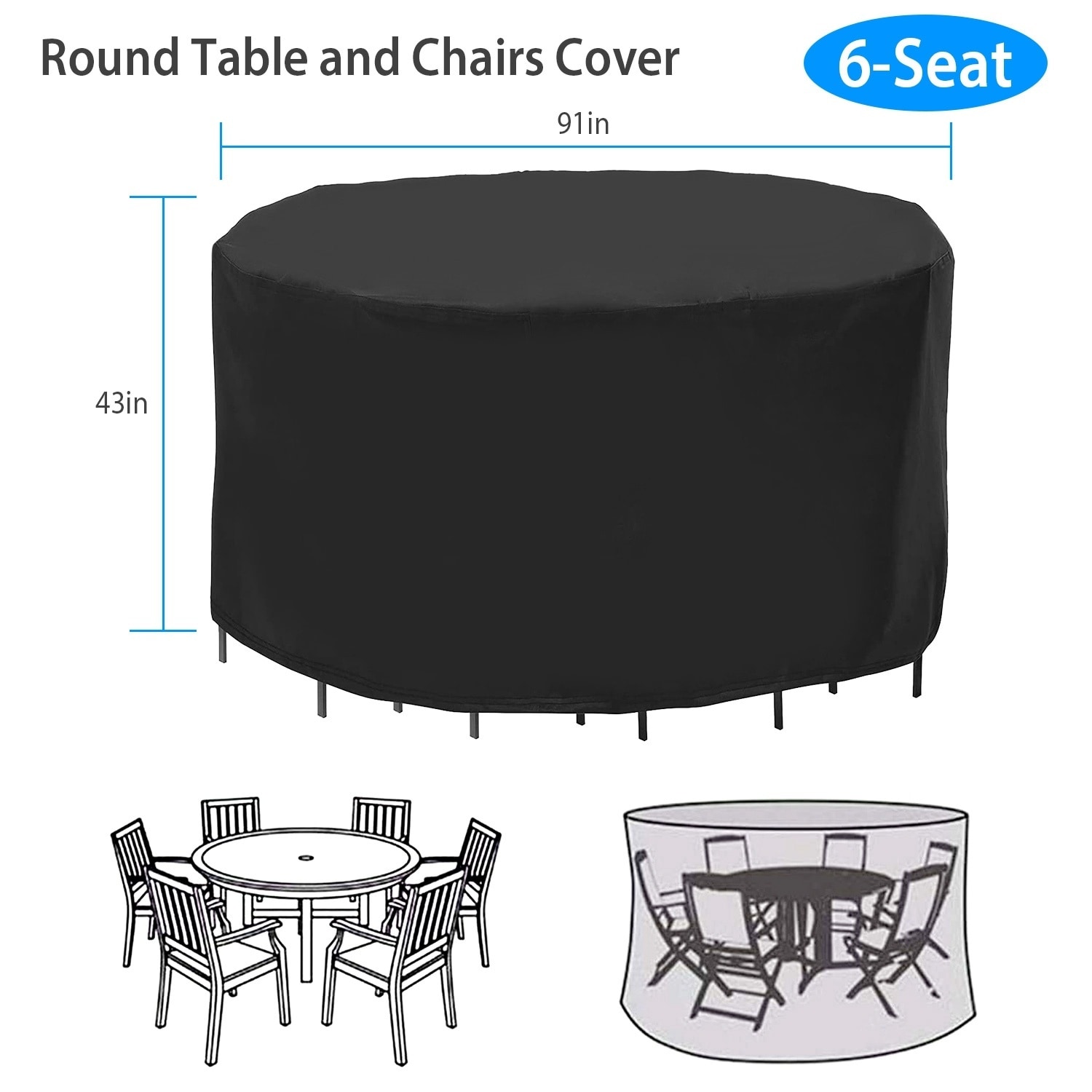 AHIOU HOME ZAAHDC-2G1AG Patio-Furniture-Covers - View #8