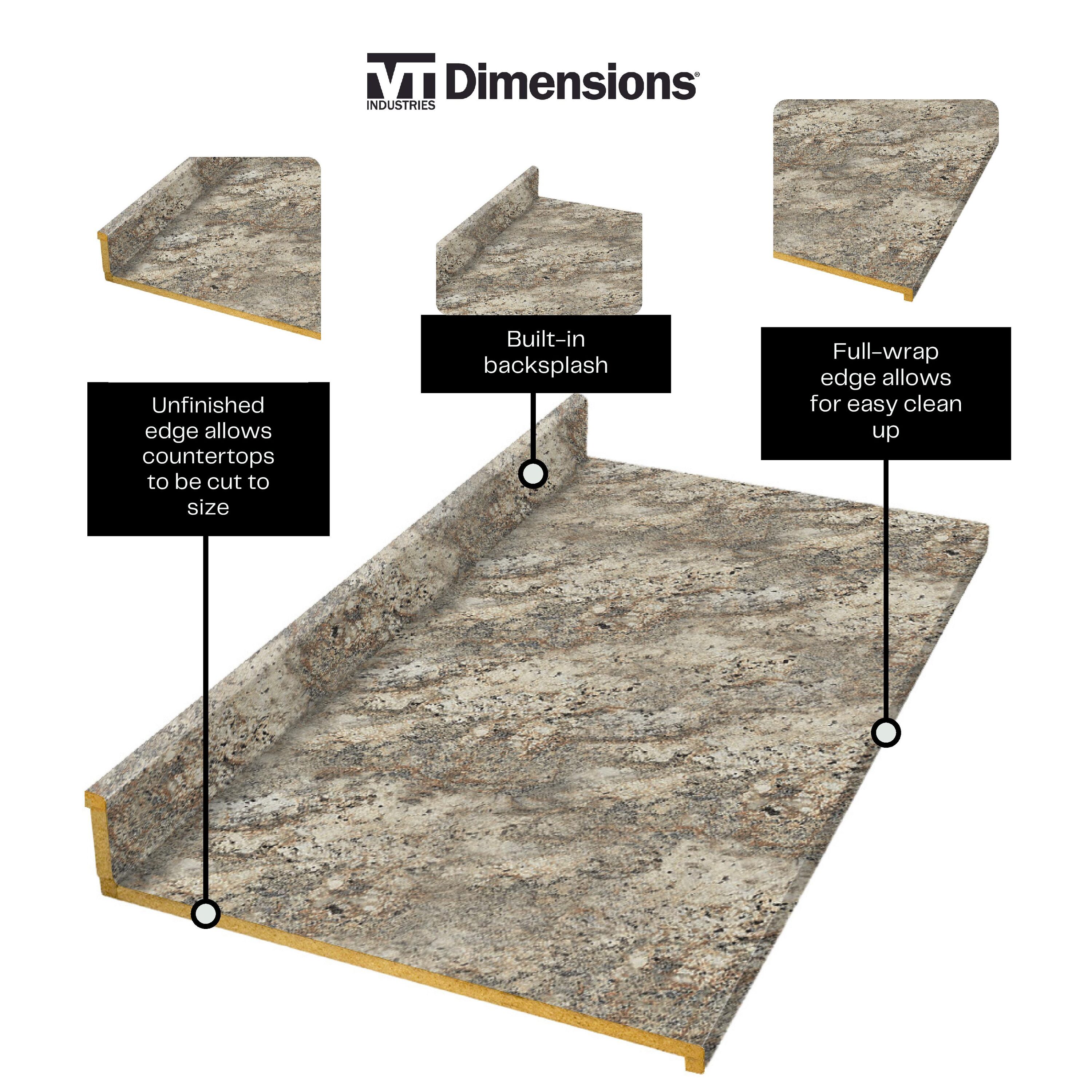VT Dimensions Formica 6-ft 6319-fxrd Straight Laminate Kitchen Countertop VT Dimensions Formica 6-ft 6319-fxrd Straight Laminate Kitchen Countertop