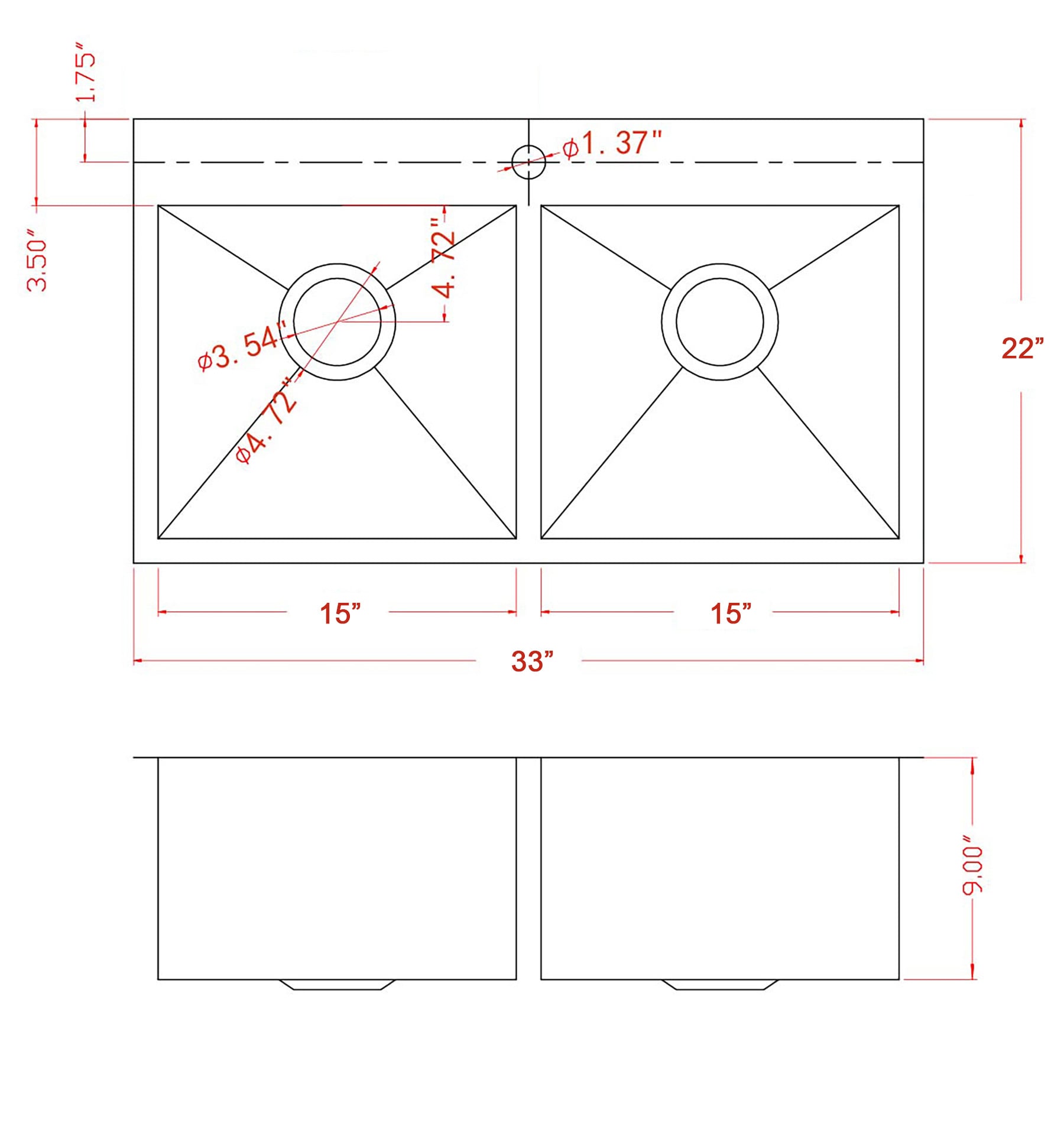 AKDY KS0379 Kitchen-Sinks - View #7