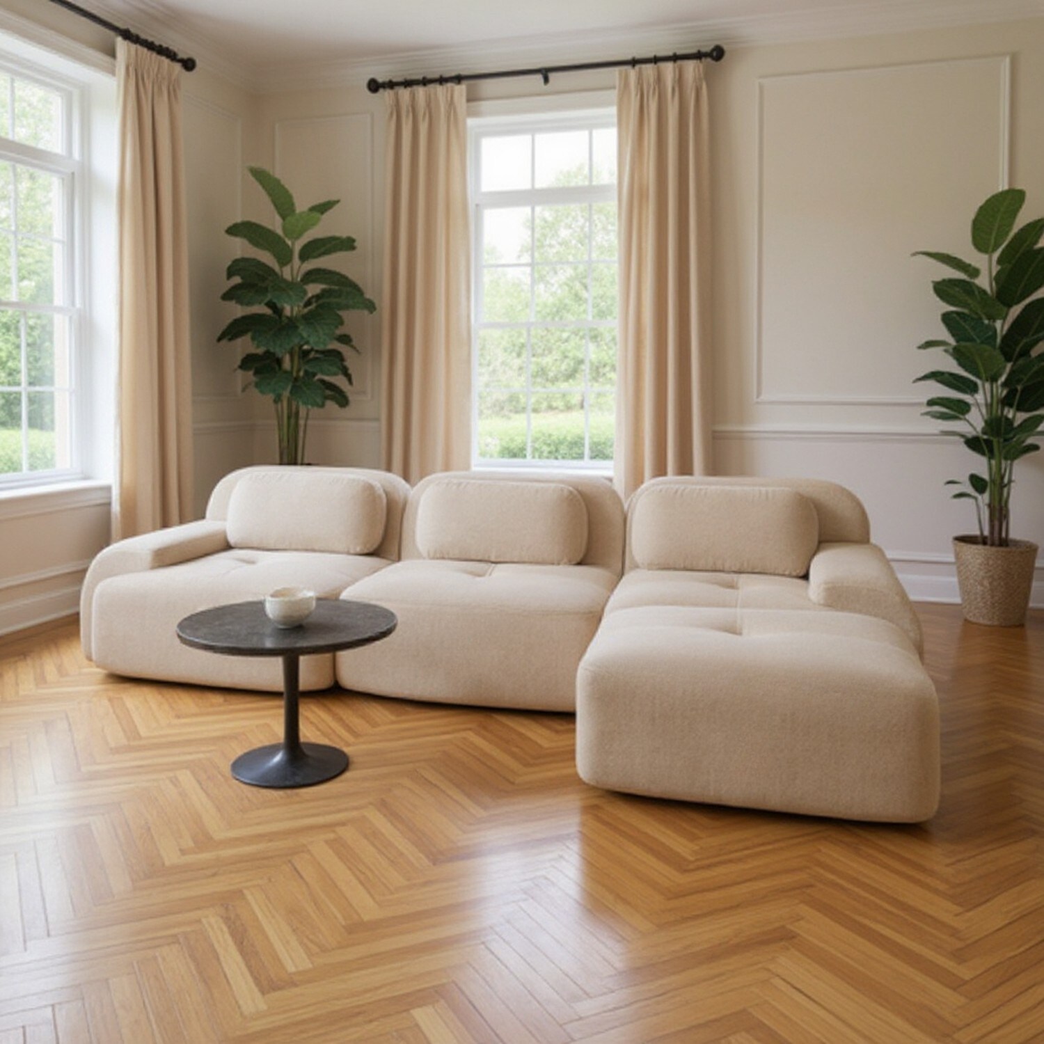 Homy Casa SMZO-HUE-BR Sofas-Loveseats - View #4