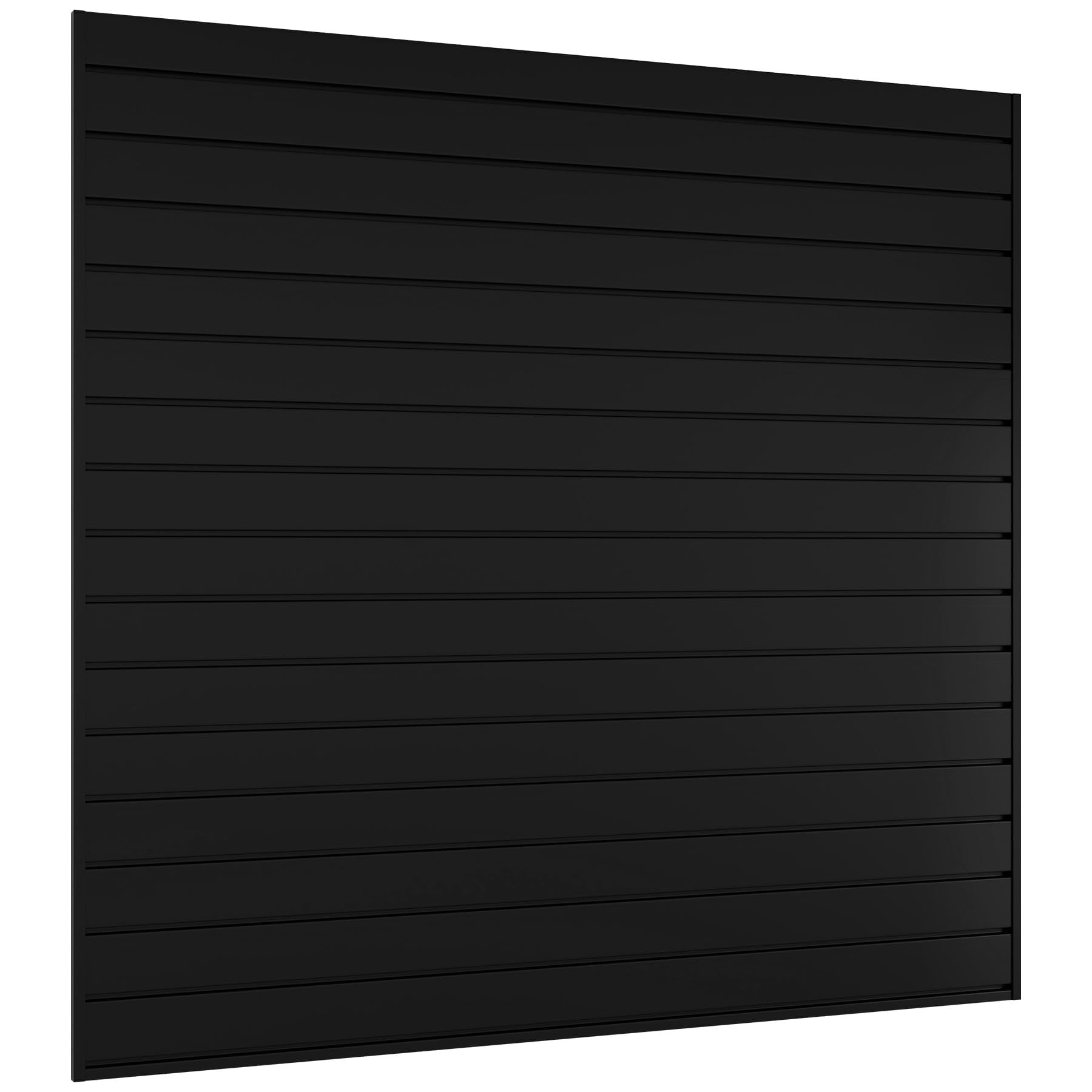 Etokfoks  4 ft x 1 ft 4 Pack Black PVC Slatwall Panel 3 in Groove Waterproof Fireproof for Garage Storage