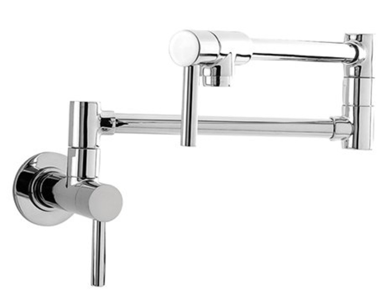 Newport Brass 9485/24S Satin Gold (Pvd) Double Handle Wall-mount Pot Filler Kitchen Faucet