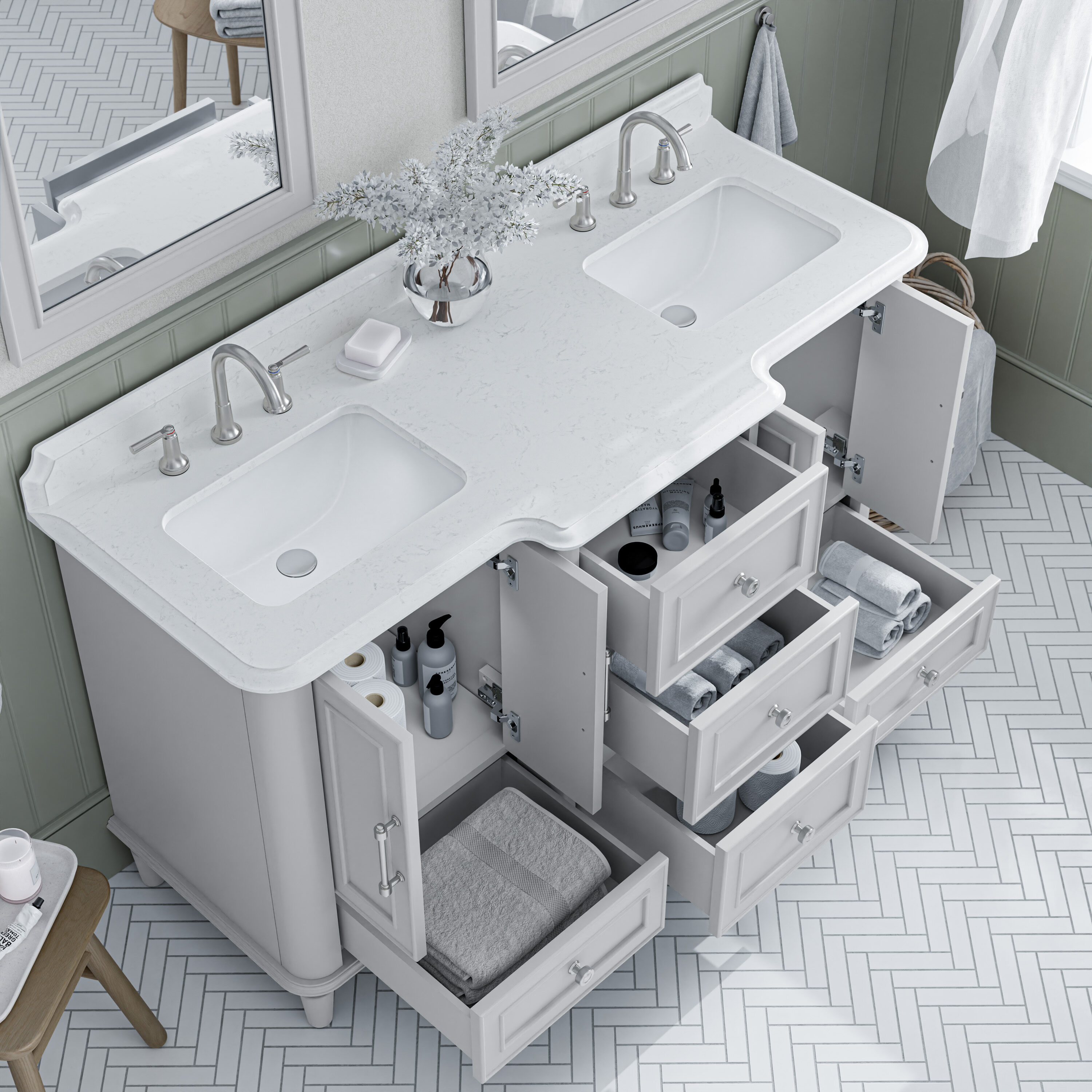 allen + roth 1005VTC-60-242-908UO Bath-Vanity-Combo - View #15