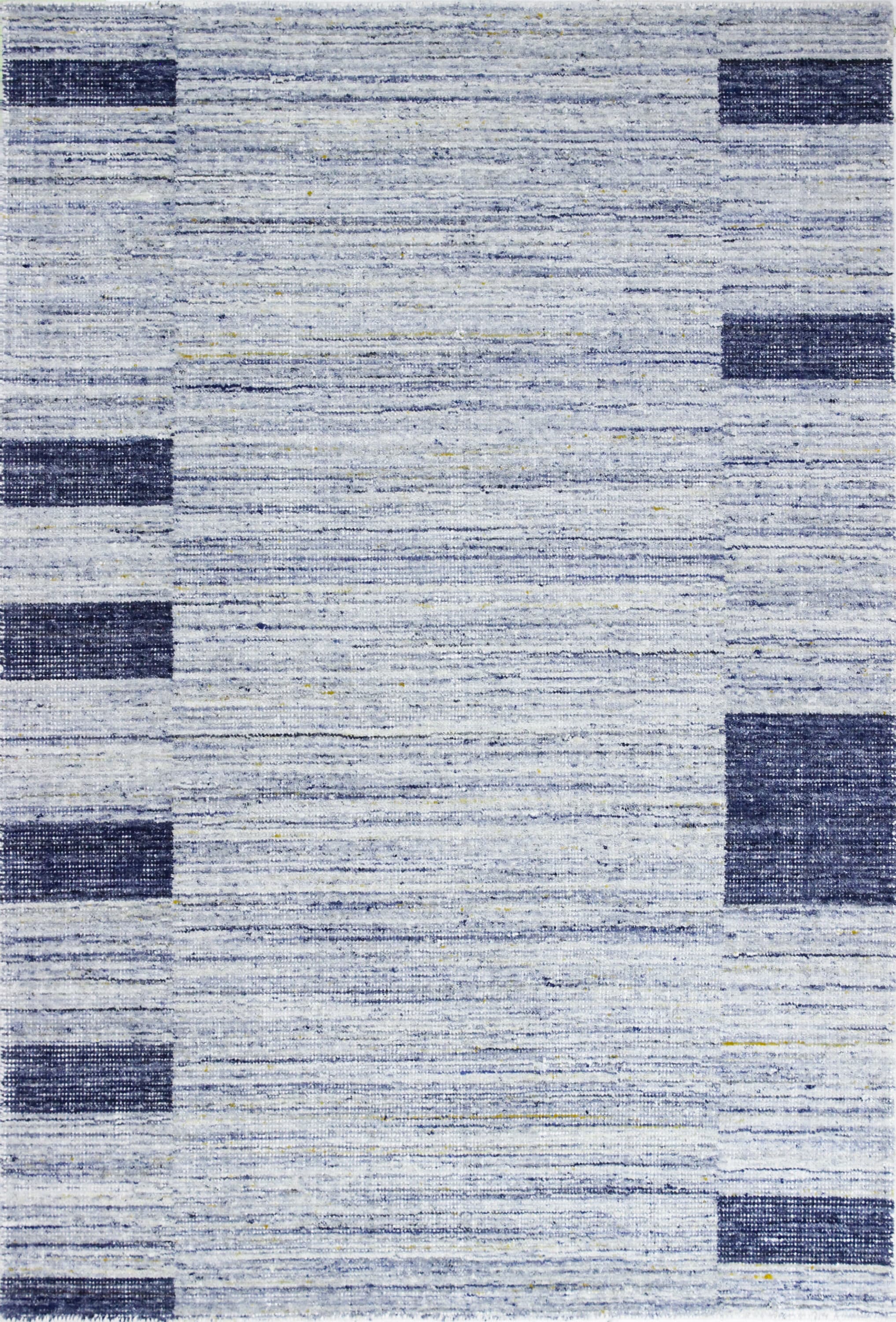 Bashian 649652296623 3 X 8 (ft) Wool Lt.Blue Indoor Geometric Southwestern Runner Rug