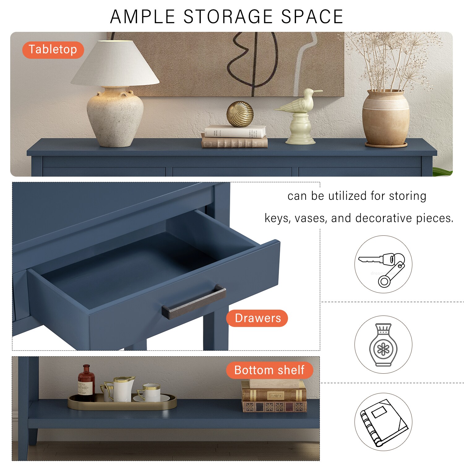 ModernLuxe N711P234485V Console-Sofa-Tables - View #11