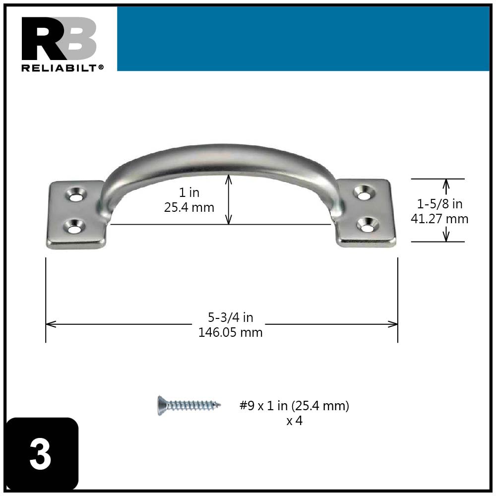 RELIABILT 20911ZCXLG Screen-Storm-Door-Handles - View #4
