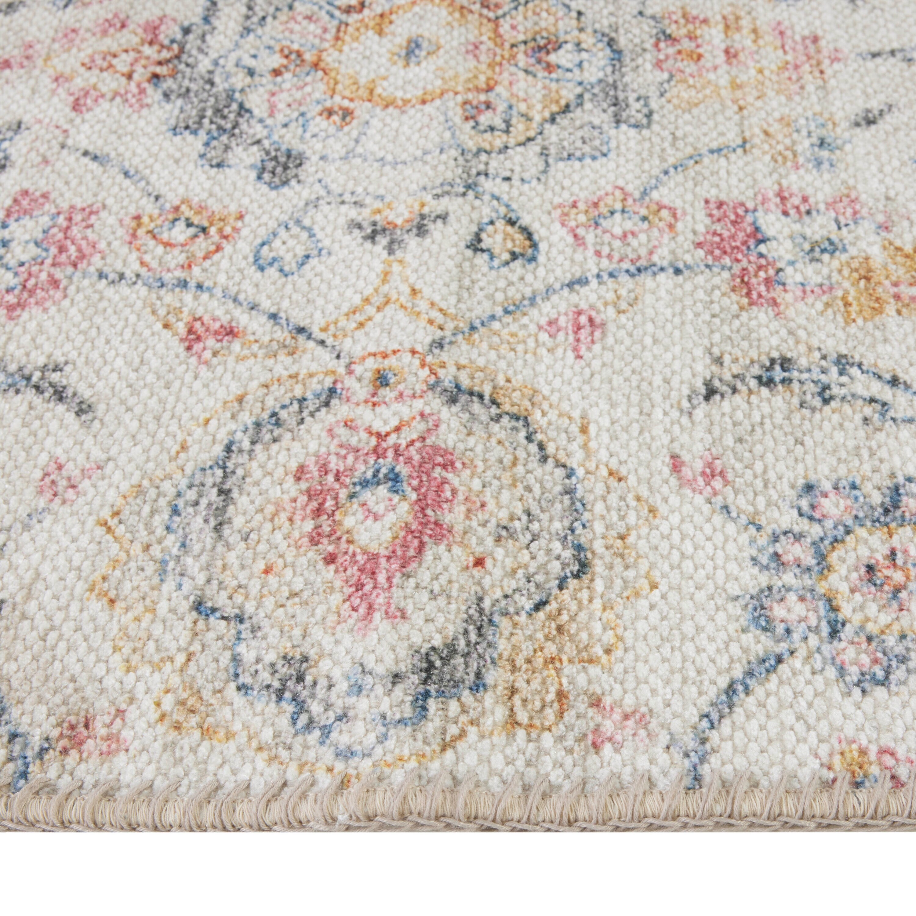 allen + roth 3 x 4 Indoor Floral/Botanical Machine Washable Throw Rug in  the Rugs department at