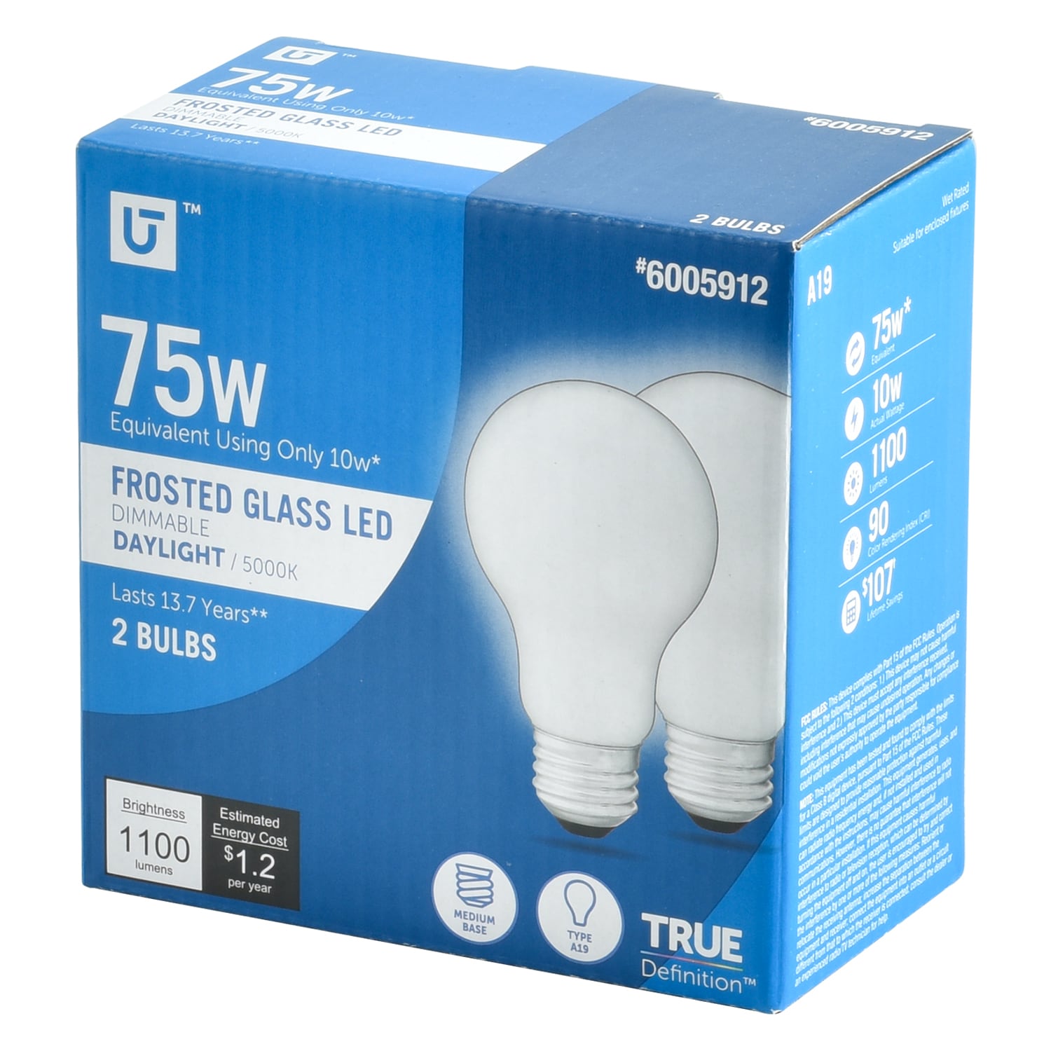 Utilitech 5A19DG10WOP50K2P Led-Lights - View #5