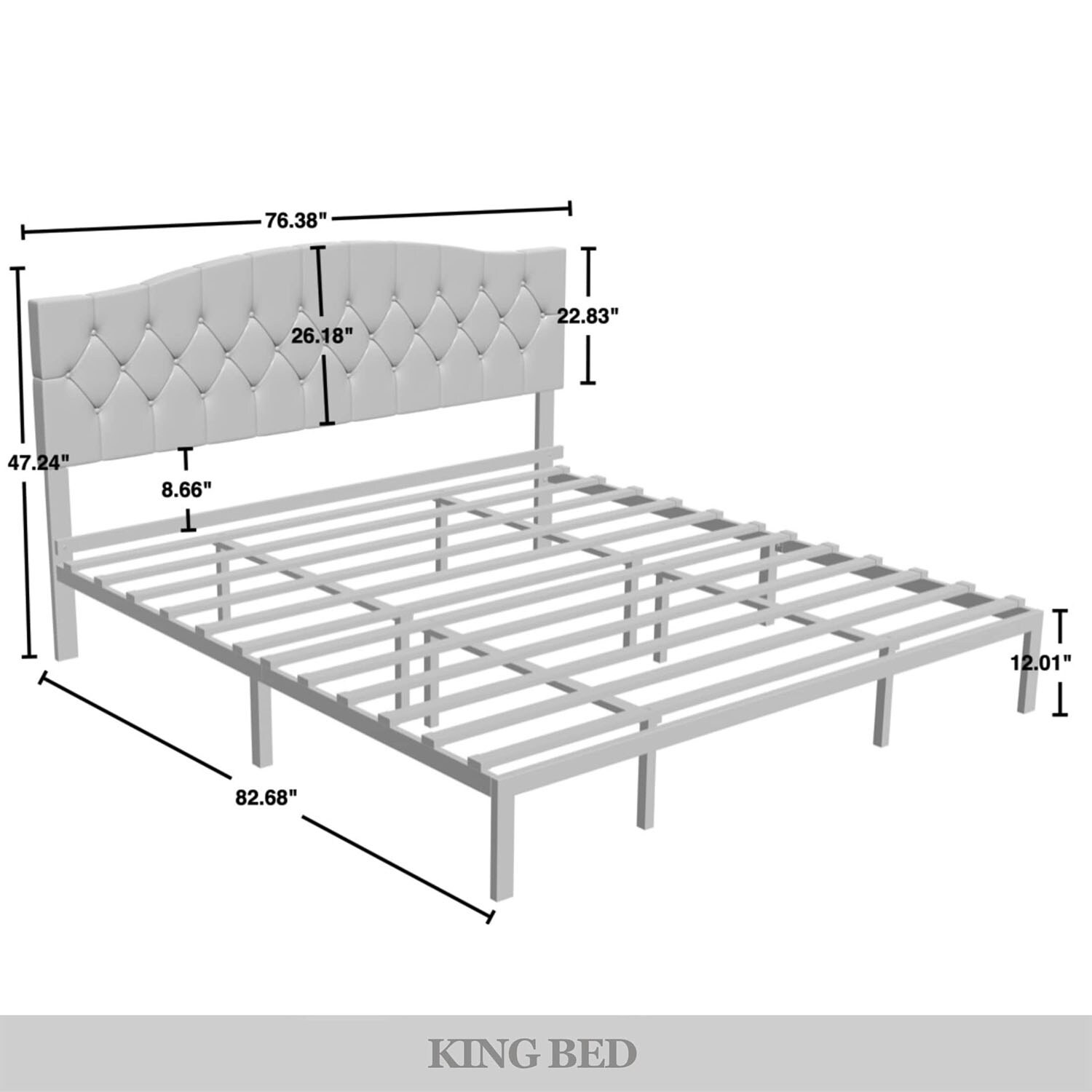 ChaletPosh C8389KPL-BK-PU beds - View #7