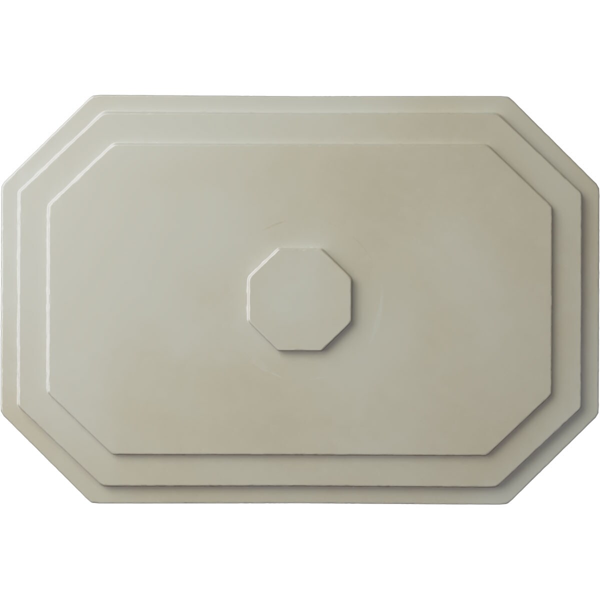 Ekena Millwork CM25FEFBS Felix 25.25-in W x 17.25-in L Painted Flash Blue Polyurethane Whole Ceiling Medallion