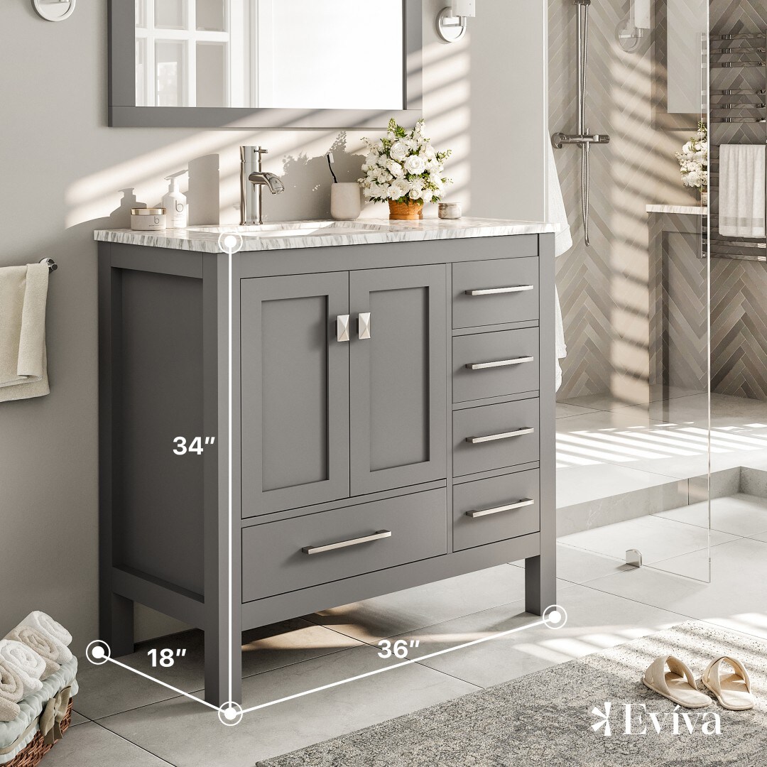 Eviva TVN414-36X18GR Bath-Vanity-Combo - View #2