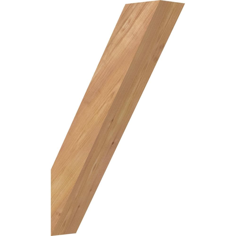 Ekena Millwork BRC04X14X22TRA00SWR 3-1/2-in x 14-in x 22-in Western Red Cedar Unfinished Wood Traditional smooth