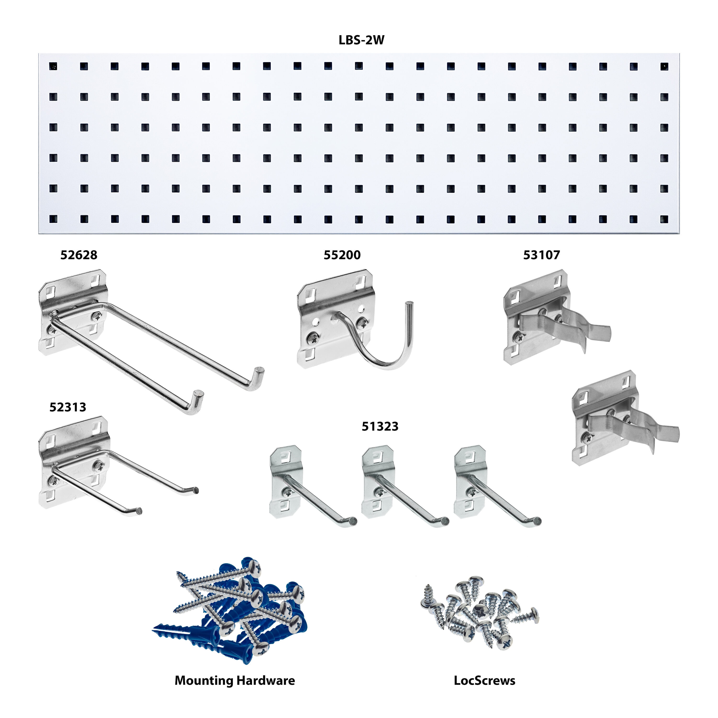 Triton Products LBS31G-WHT Pegboard-Acc - View #2