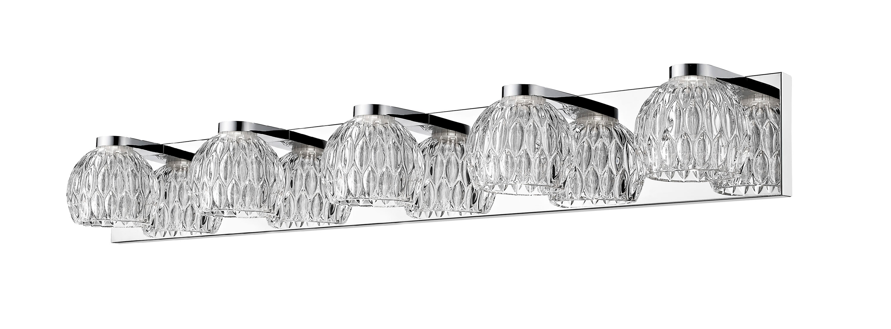 Z-Lite 909-5V-LED Laurentian 36.25-in 5-Light Chrome LED Modern/Contemporary Vanity Light