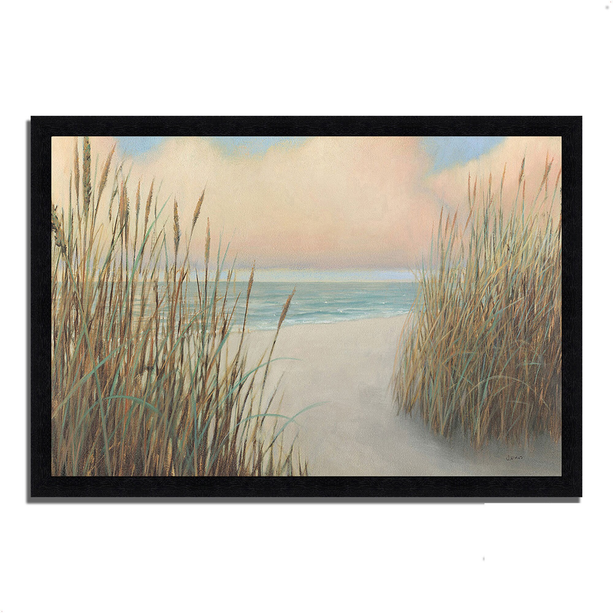 Tangletown Fine Art Beach Trail I James Wiens Black Wood Framed 33-in H ...