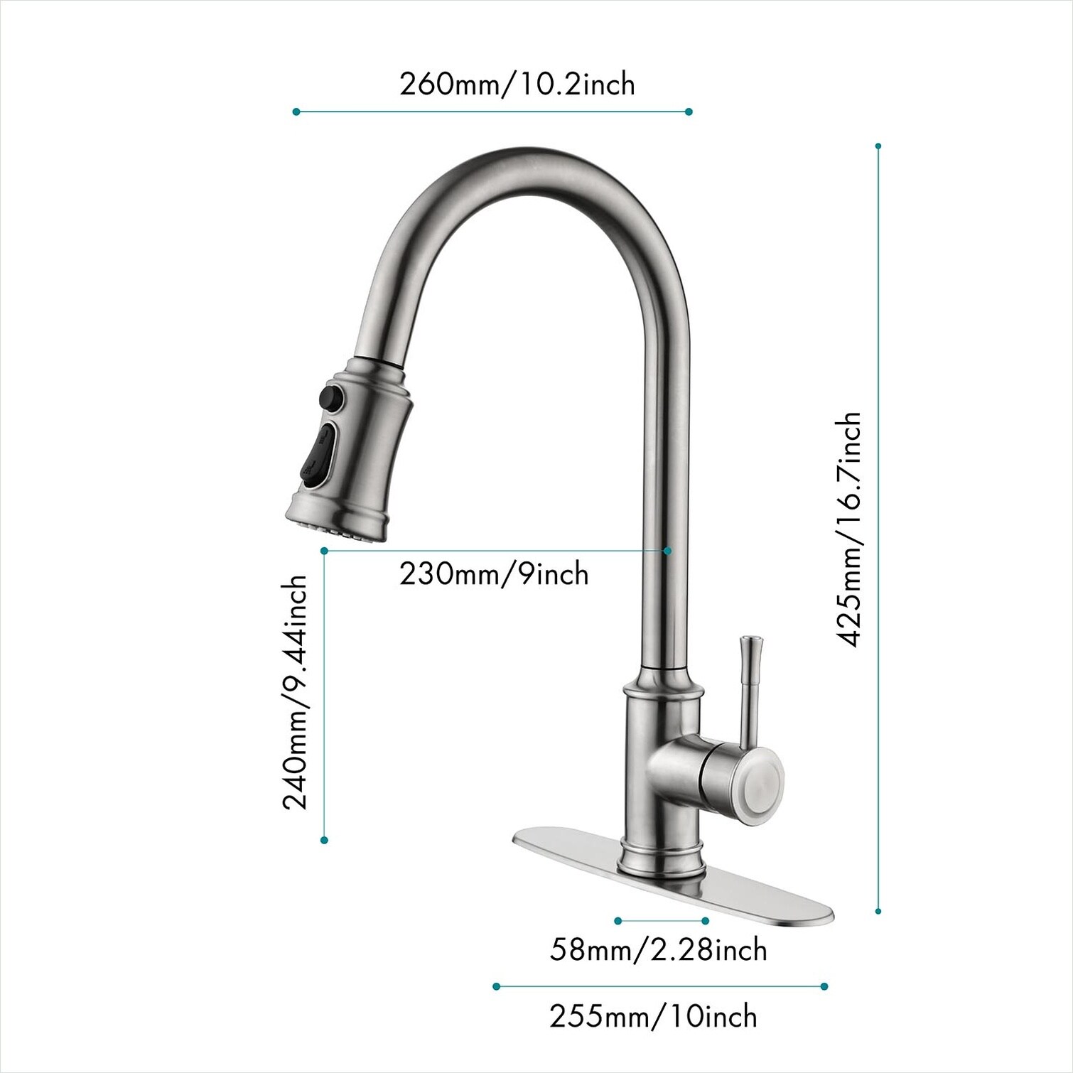 Naturefalls IJ7LHPM57DJO Kitchen-Faucets - View #3