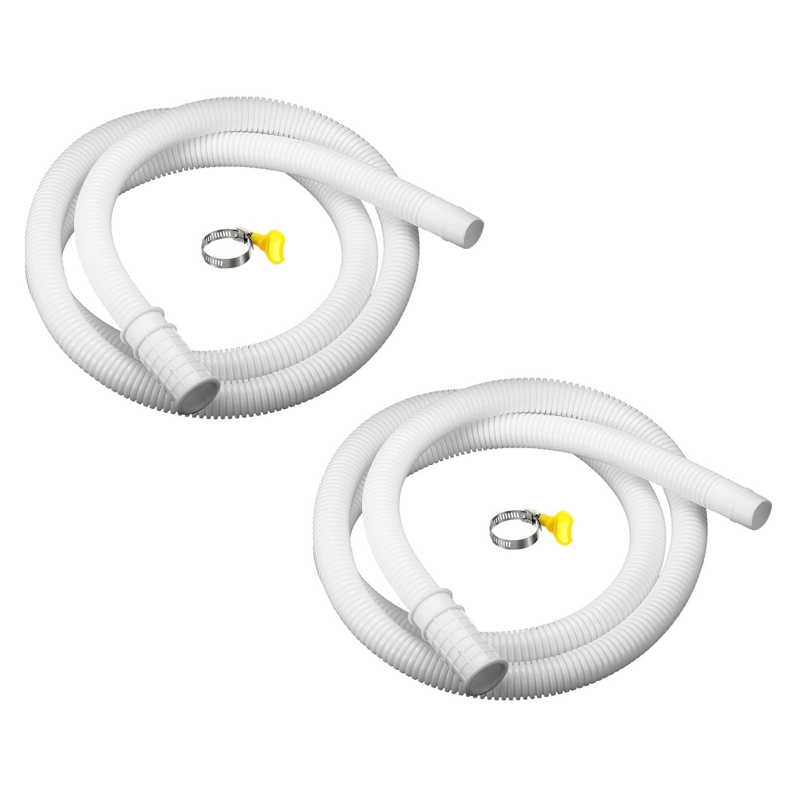 Unique Bargains - Universal Air Conditioner Drain Hose 16mm ID 4.9ft with Clamp for AC Units Wash...