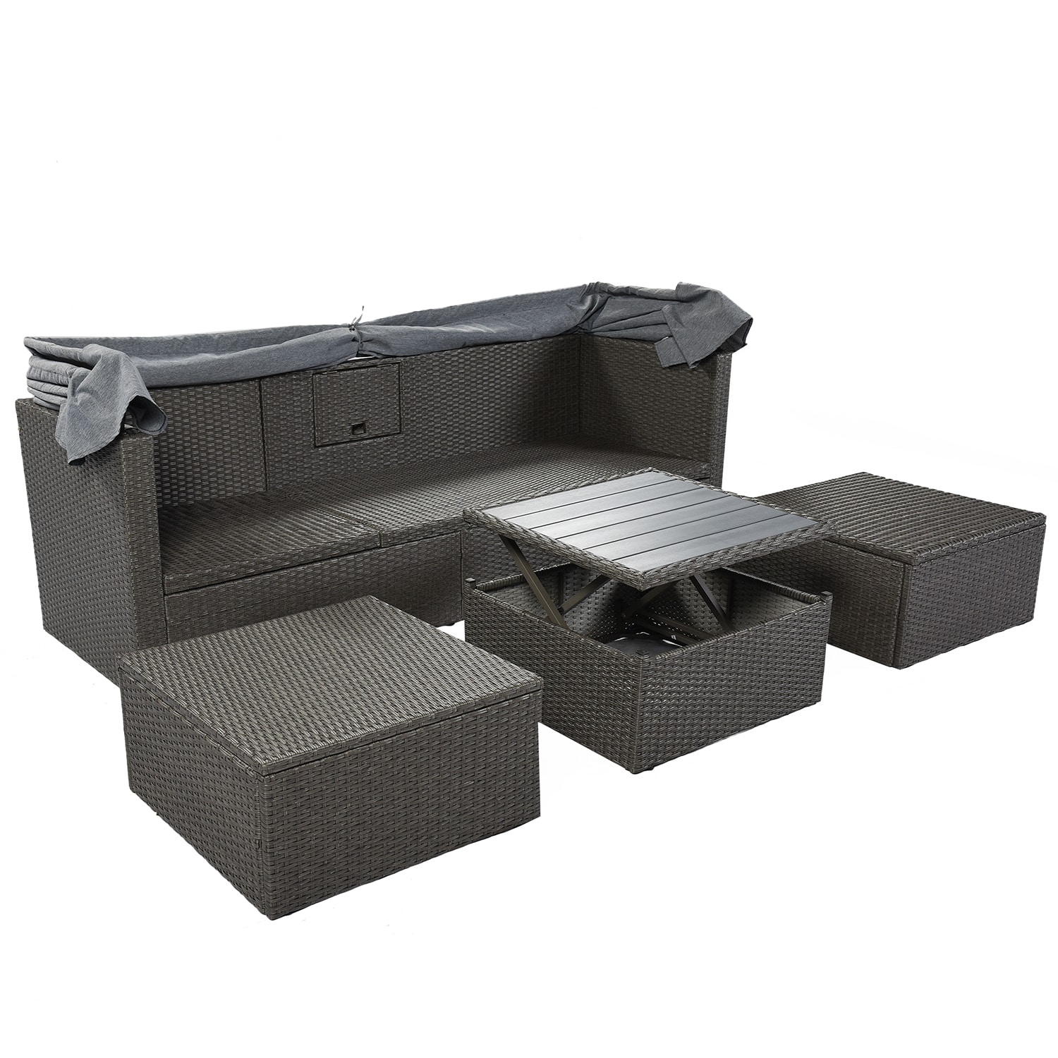 SINOFURN SYA020394GY Patio-Sofas-Daybeds - View #10