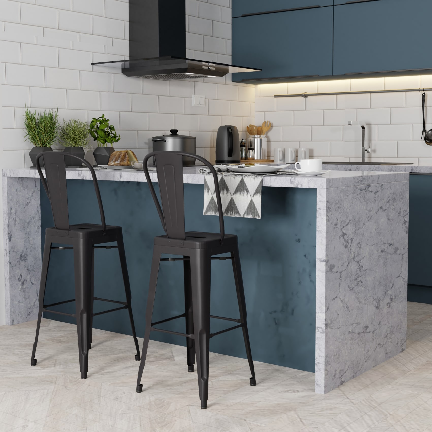 Simpli Home AXCFLEBS30-GBL stools - View #5