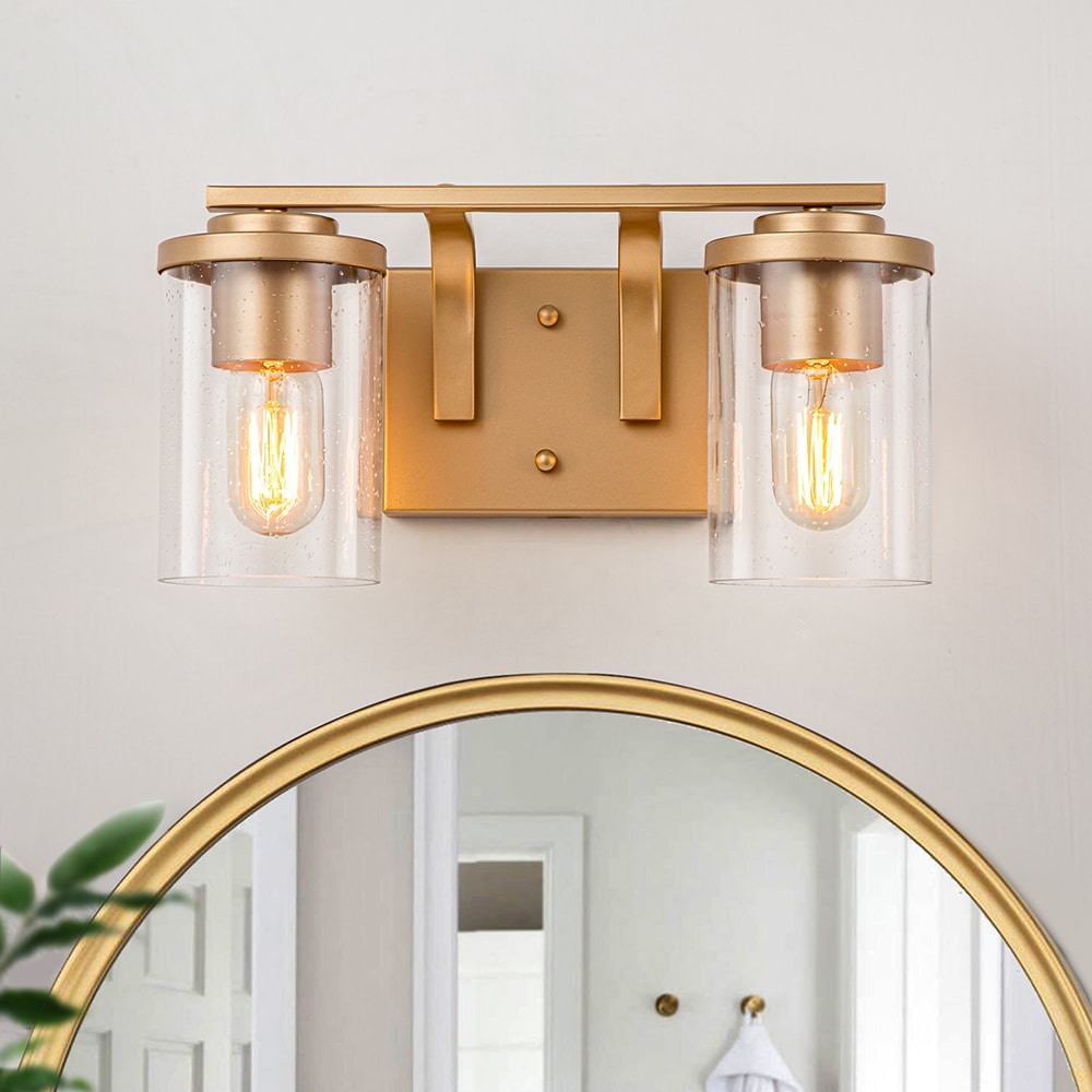 EDISLIVE Y81010000044438 14-in 2 -Light Gold Modern/contemporary Vanity light