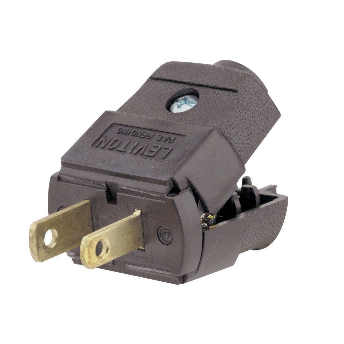Leviton  15 Amp 125 Volt NEMA 1-15P Residential Grade Plug - Durable and Reliable