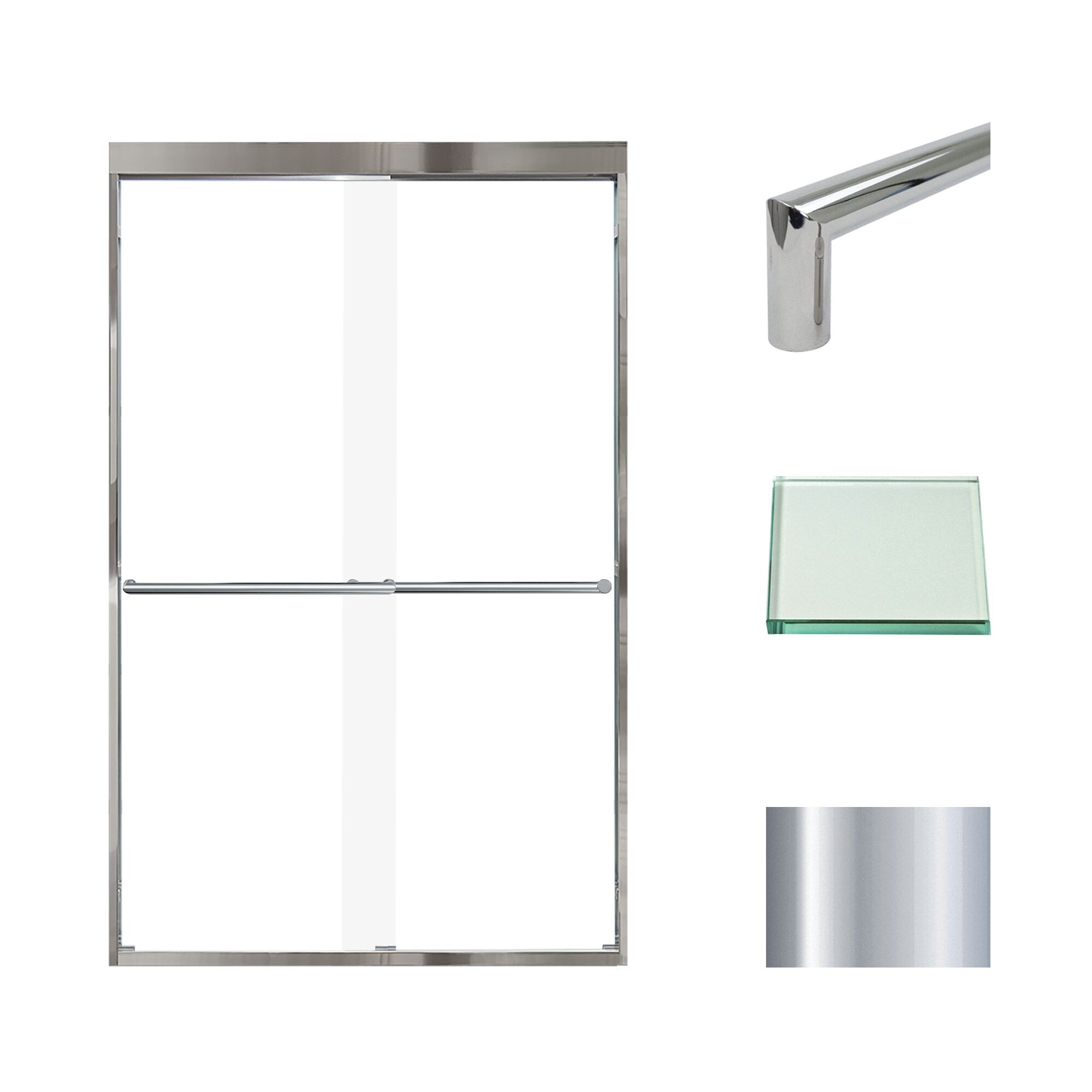 Transolid FBPT487608C-T-PC Shower-Doors - View #2