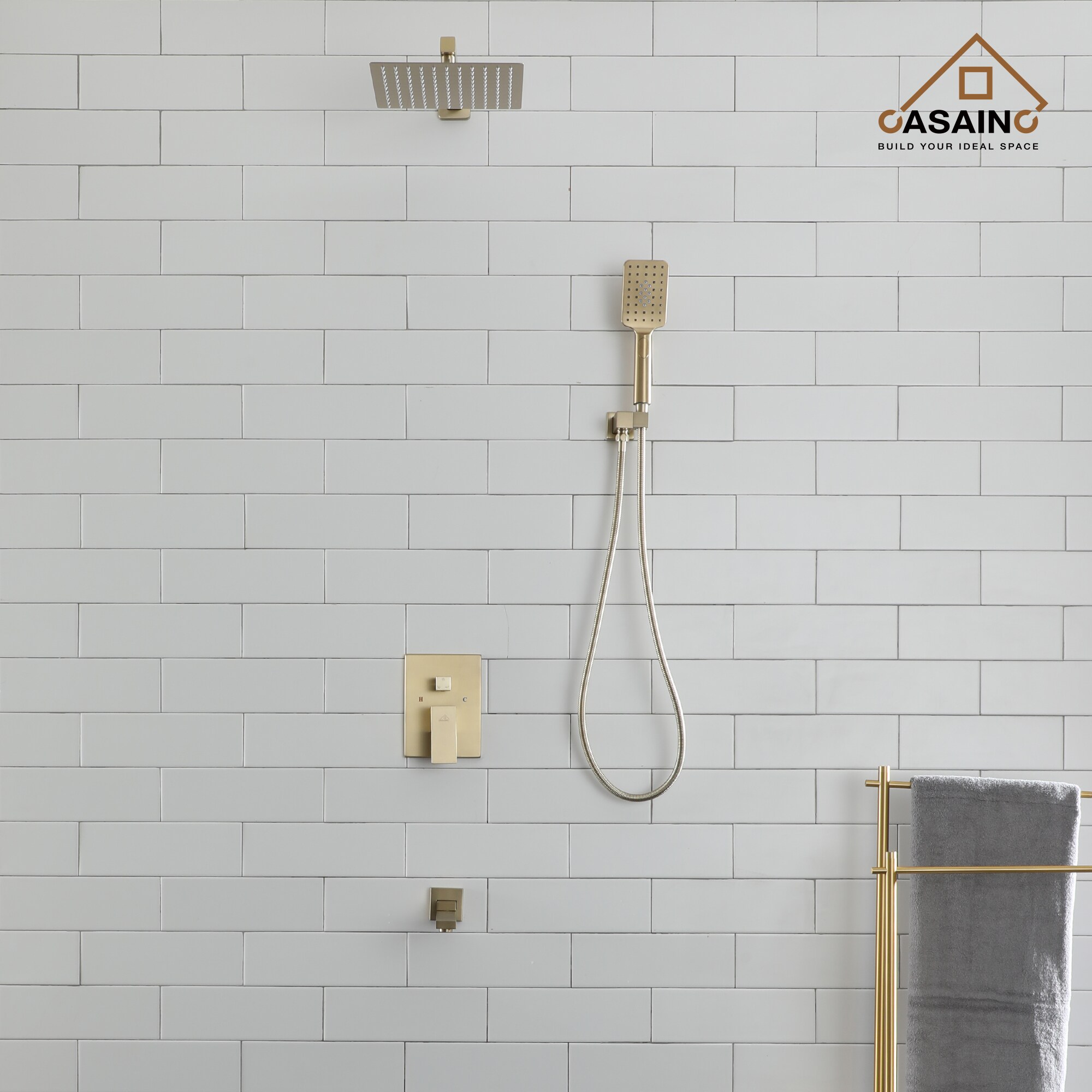 CASAINC OY-98A1003-BG Showerhead-Bar-Panels - View #12