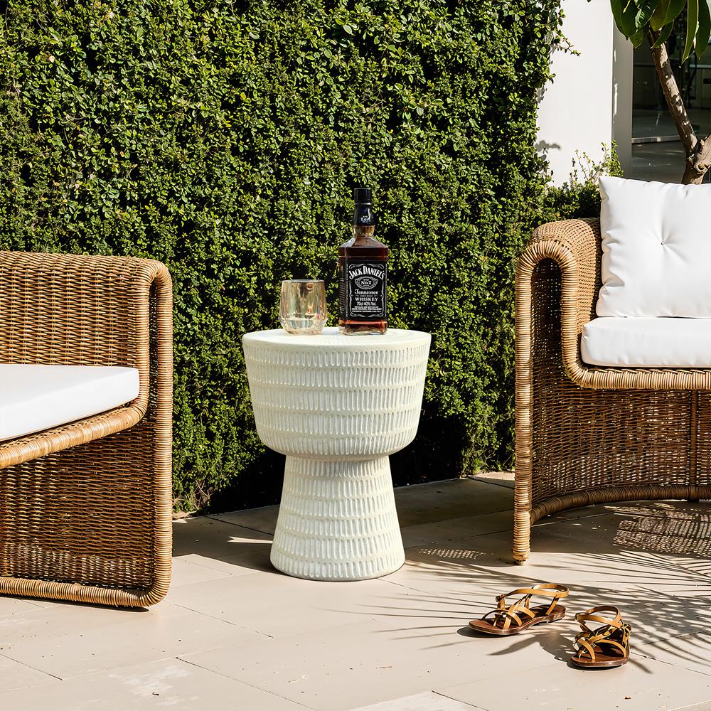 LuxenHome WHOF2165-OW End-Tables - View #3