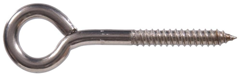 Hillman 0.55-in Black Steel Screw Eye Hook (16-Pack) | 9985788