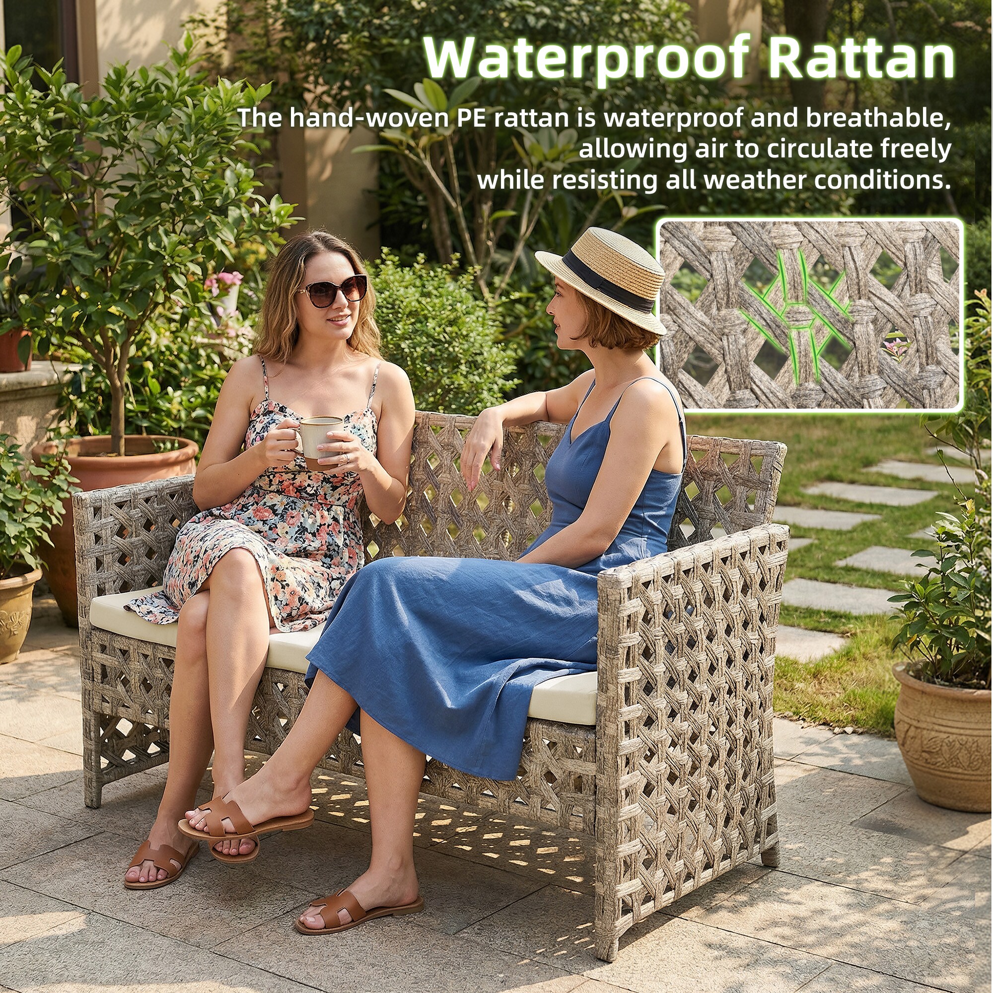 Pouuin SMD604A Patio-Conversation-Sets - View #2