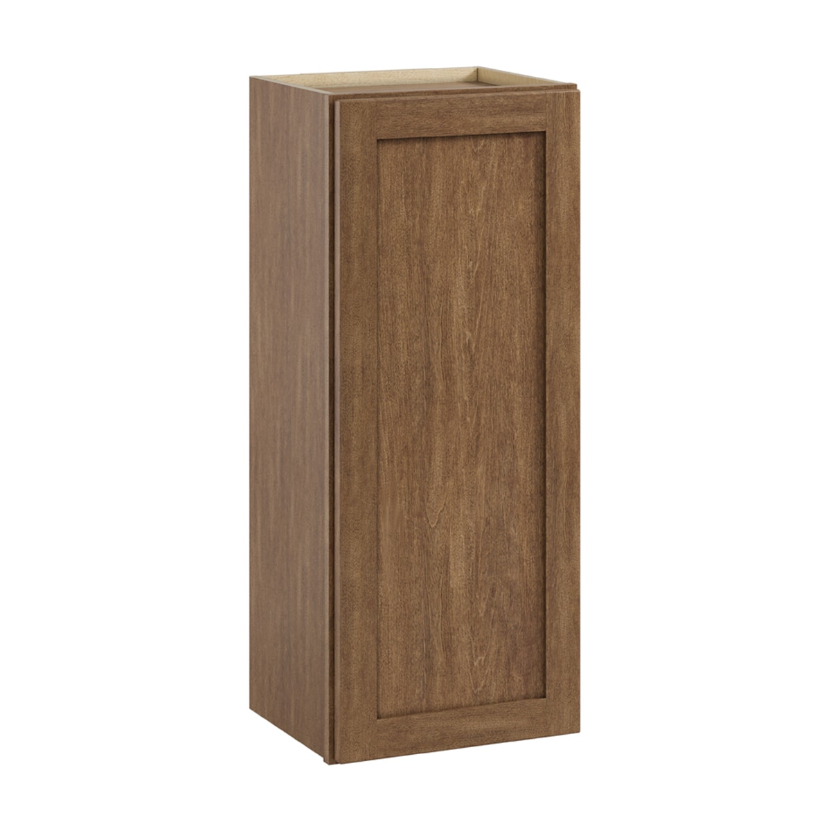 Whalen CLICK-IT LWSCLICK-35LW Sherwood Hills 15-in W x 36-in H x 12-in D Walnut Birch Wall Ready to assemble Plywood Cabinet (Raised Panel Shaker)