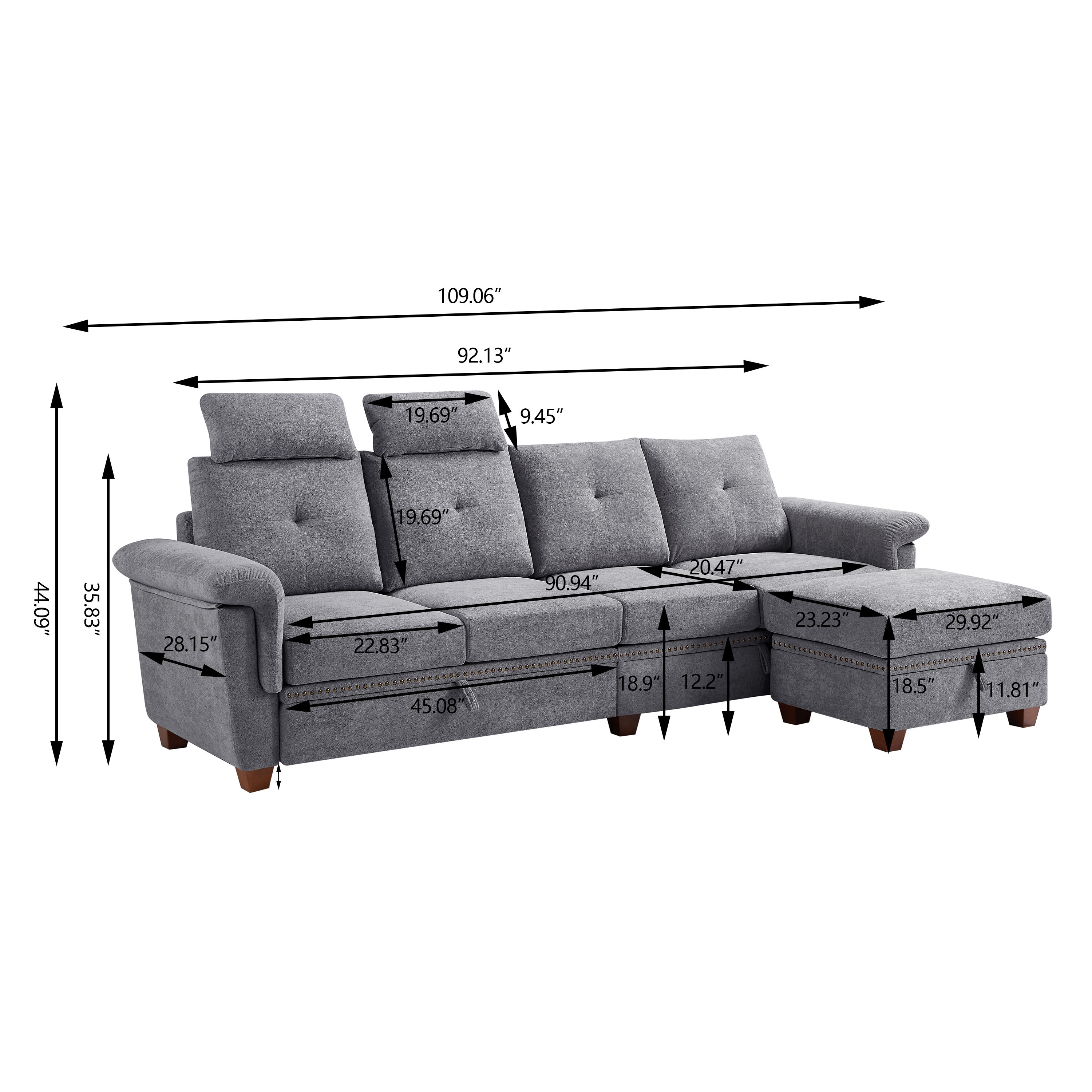 Jarenie YMX15LG Sofas-Loveseats - View #12
