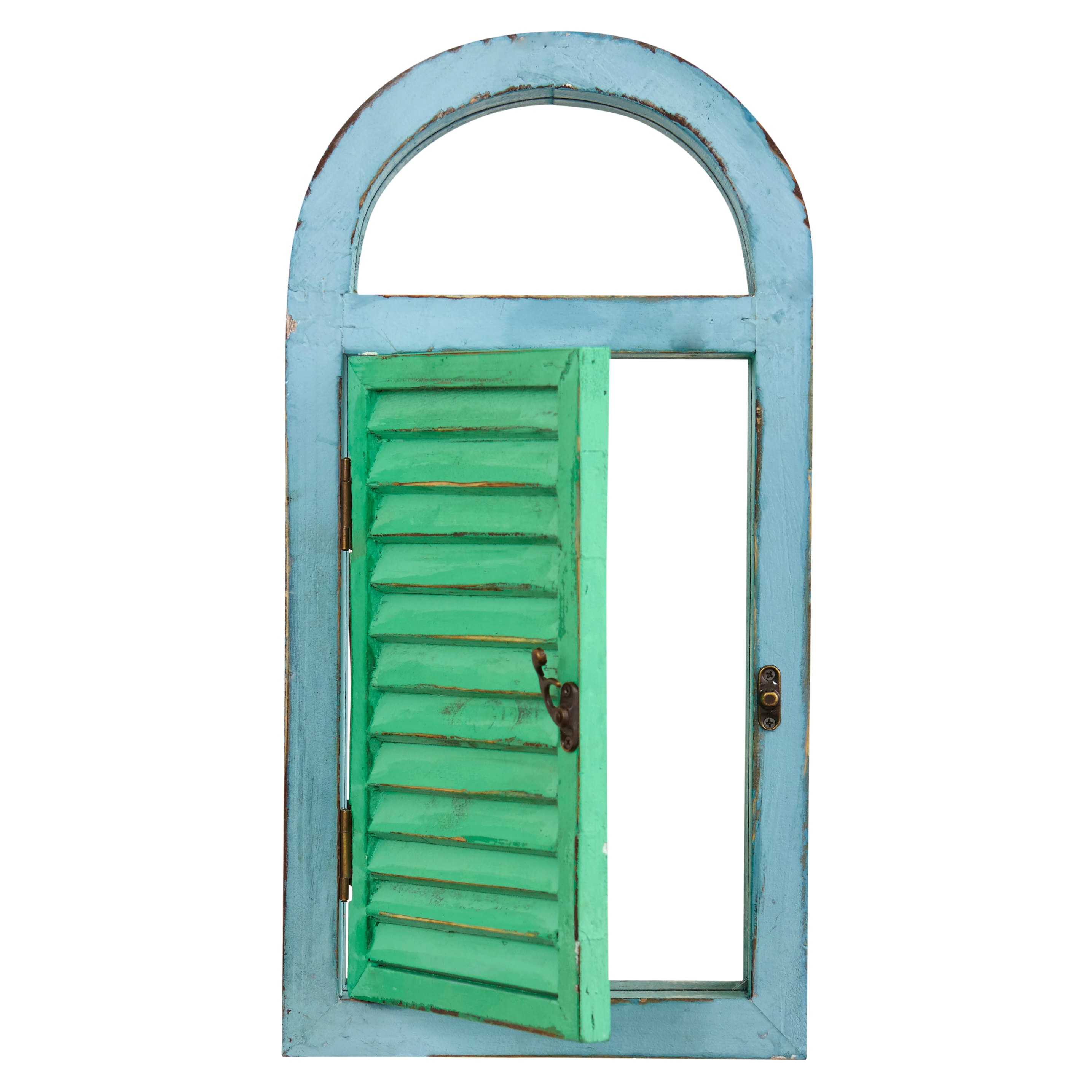  Vintage Window Shutter and Mirror Wall Décor