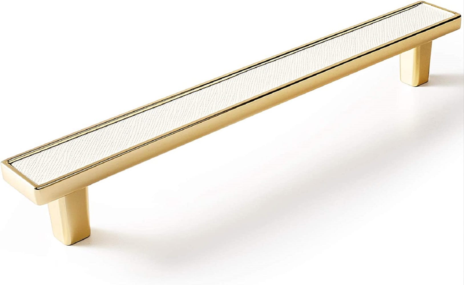 Miaokesen 705W-160-JIN-2 10-1/16-in , 256mm Center to Center Polished Gold Rectangular Bar 2 -Pack