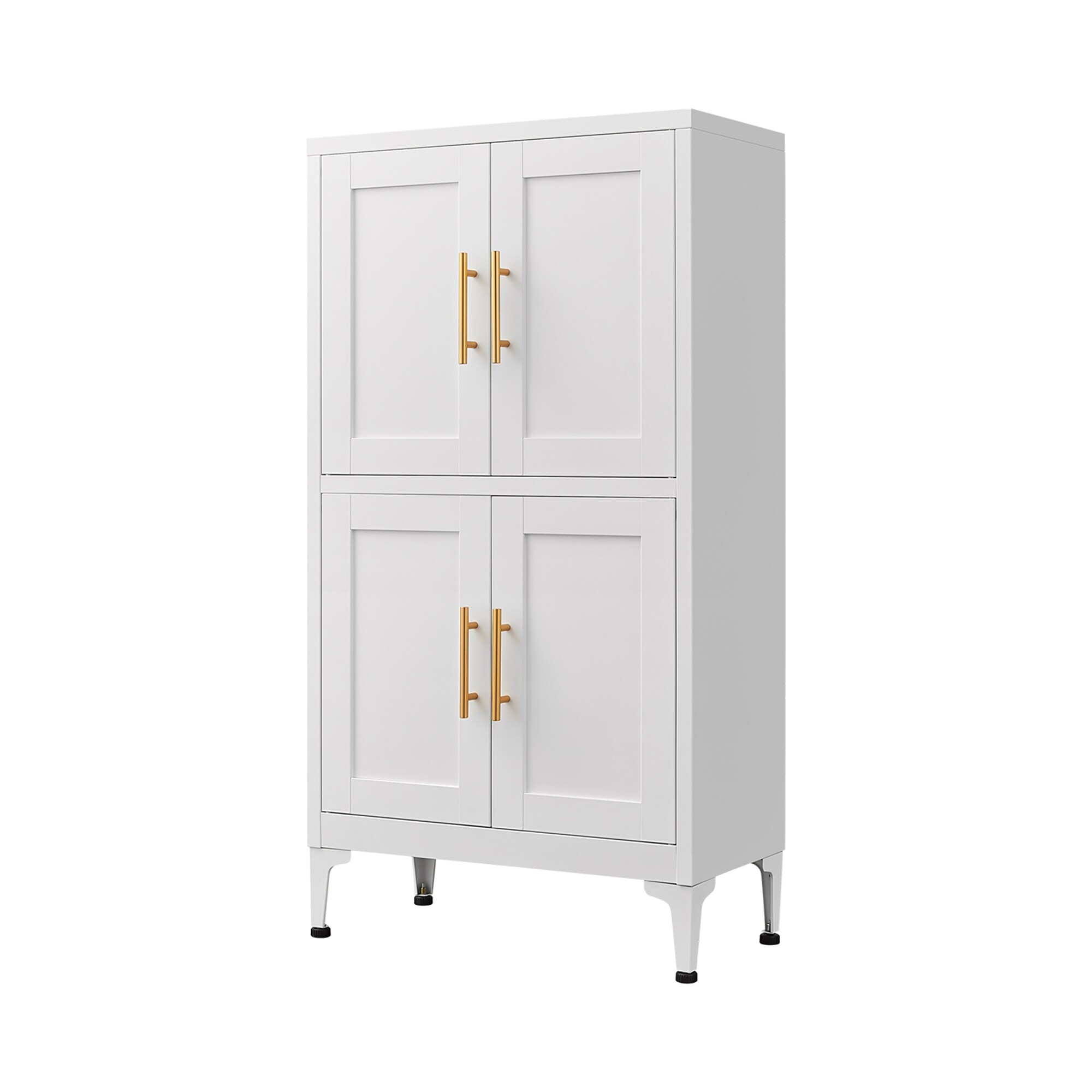 SINOFURN SYD260004WT Contemporary/Modern White Metal Pantry