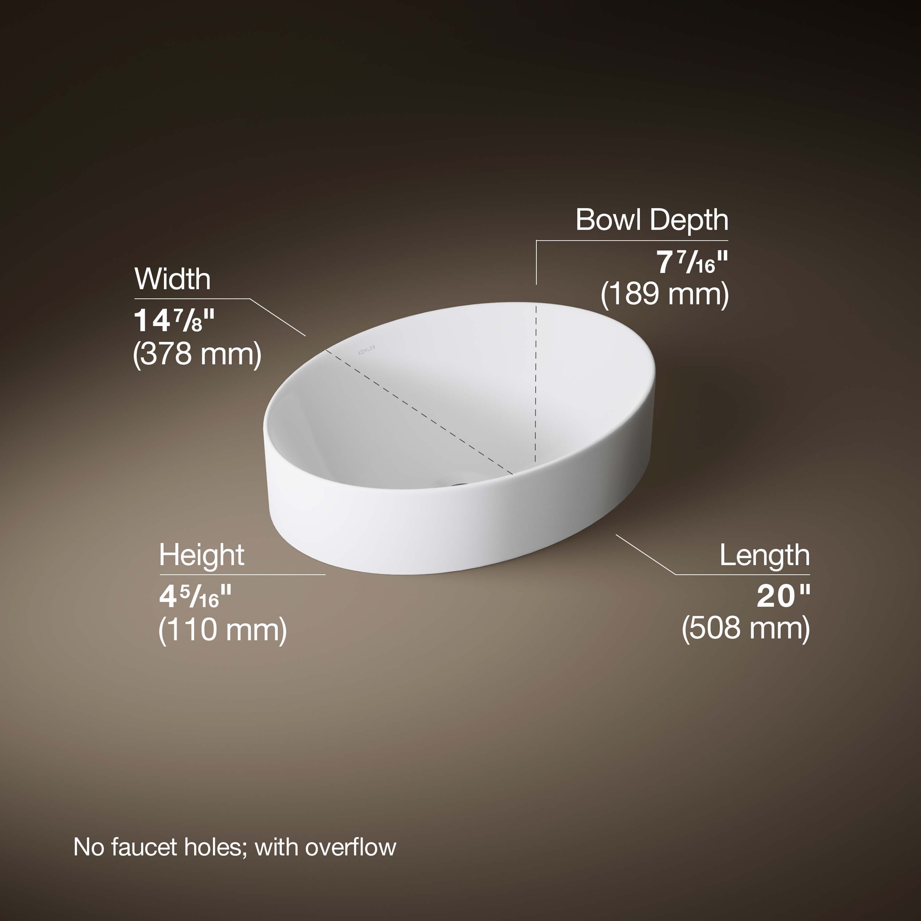 KOHLER 99183-0 Bath-Sink - View #3