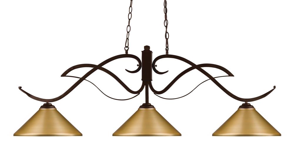 Z-Lite 126BRZ-MSG Phoenix Bronze Incandescent Medium base (E-26) Pool Table Lighting